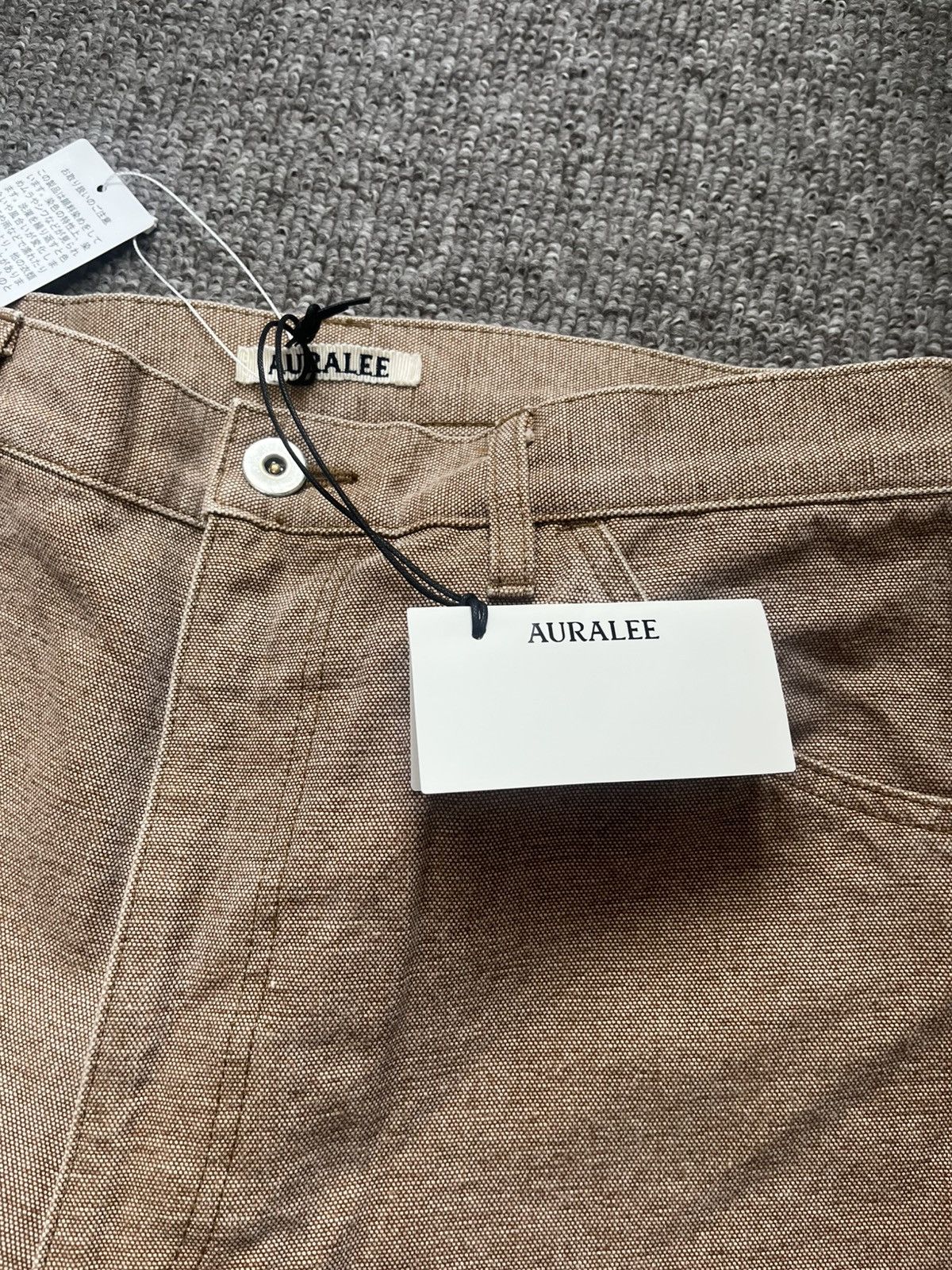 Auralee Auralee Washed Organic Canvas Pants size 2 Light Brown Size 28" / US 6 / IT 42 - 7 Thumbnail