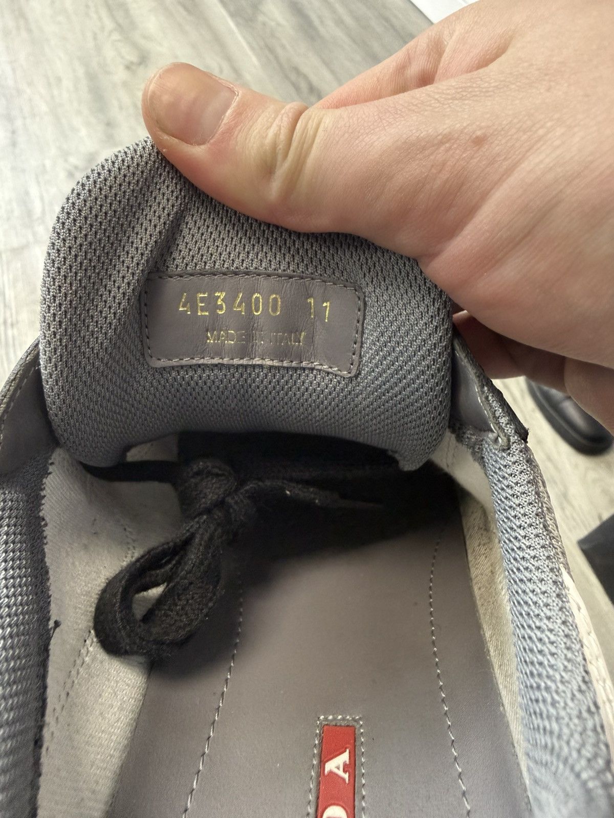 Prada Prada Cup Sneakers- Black/Grey/White Size US 12 / EU 45 - 6 Thumbnail