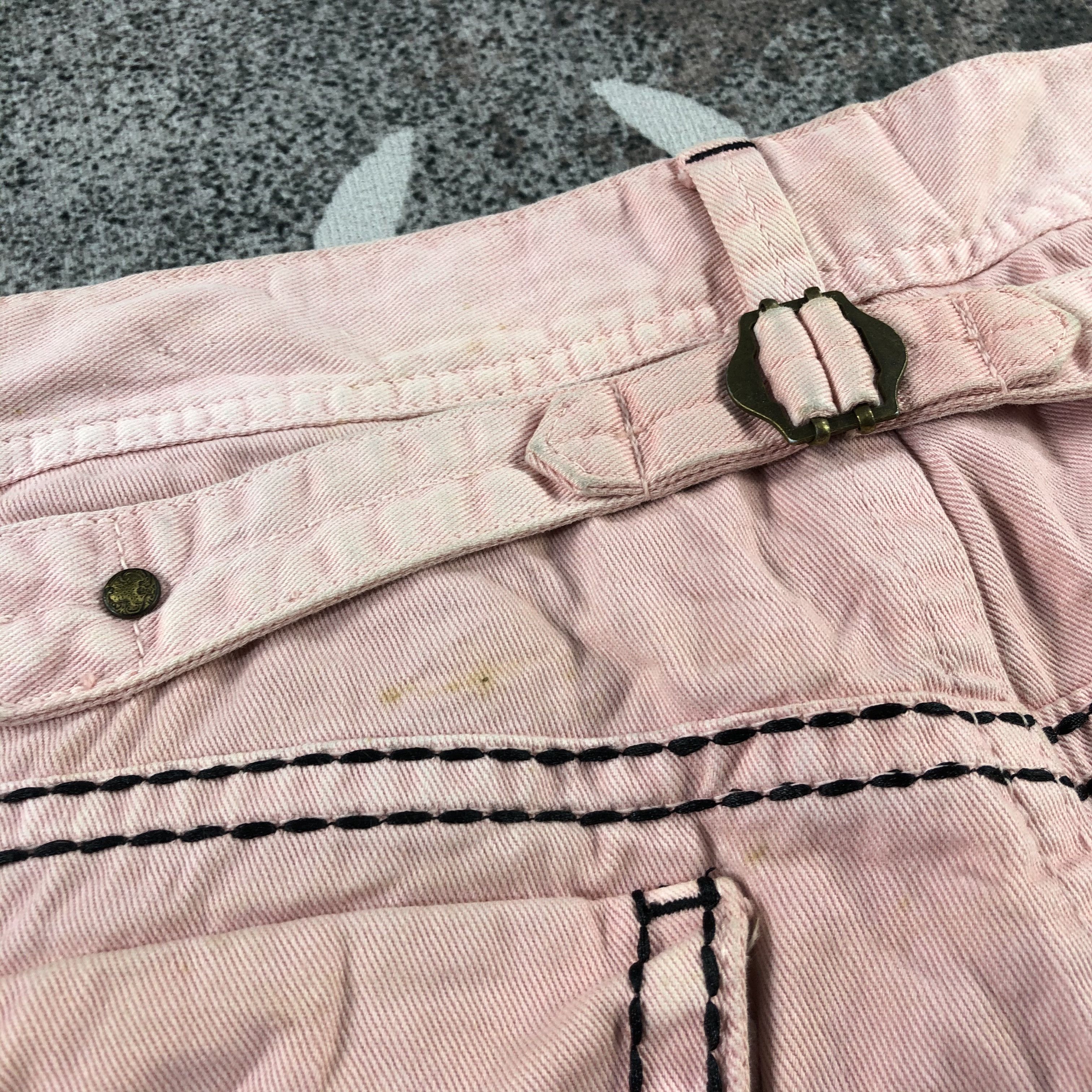 Japanese Brand Juke Box Jeans Faded Pink Denim KJ1295 Size US 32 / EU 48 - 6 Thumbnail