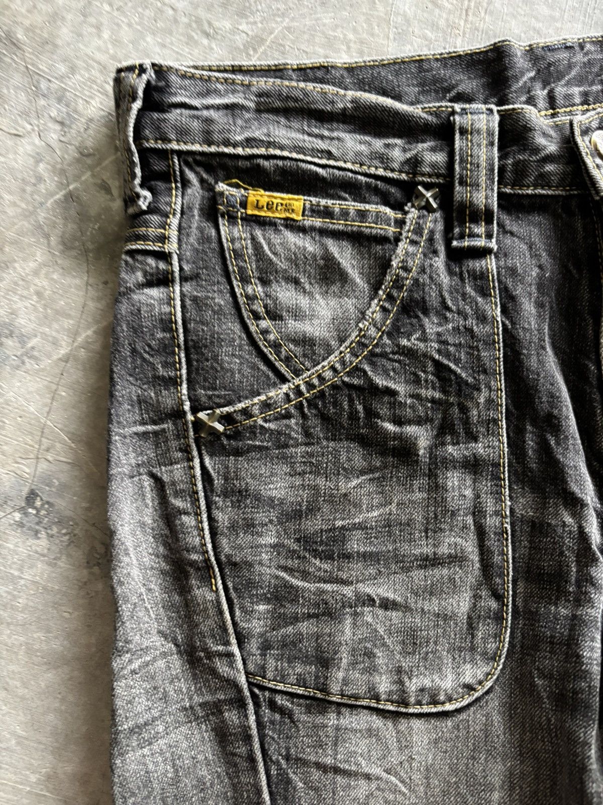 Tornado Mart FLARE lee rider distressed japanese twist denim biker style Size US 30 / EU 46 - 7 Thumbnail