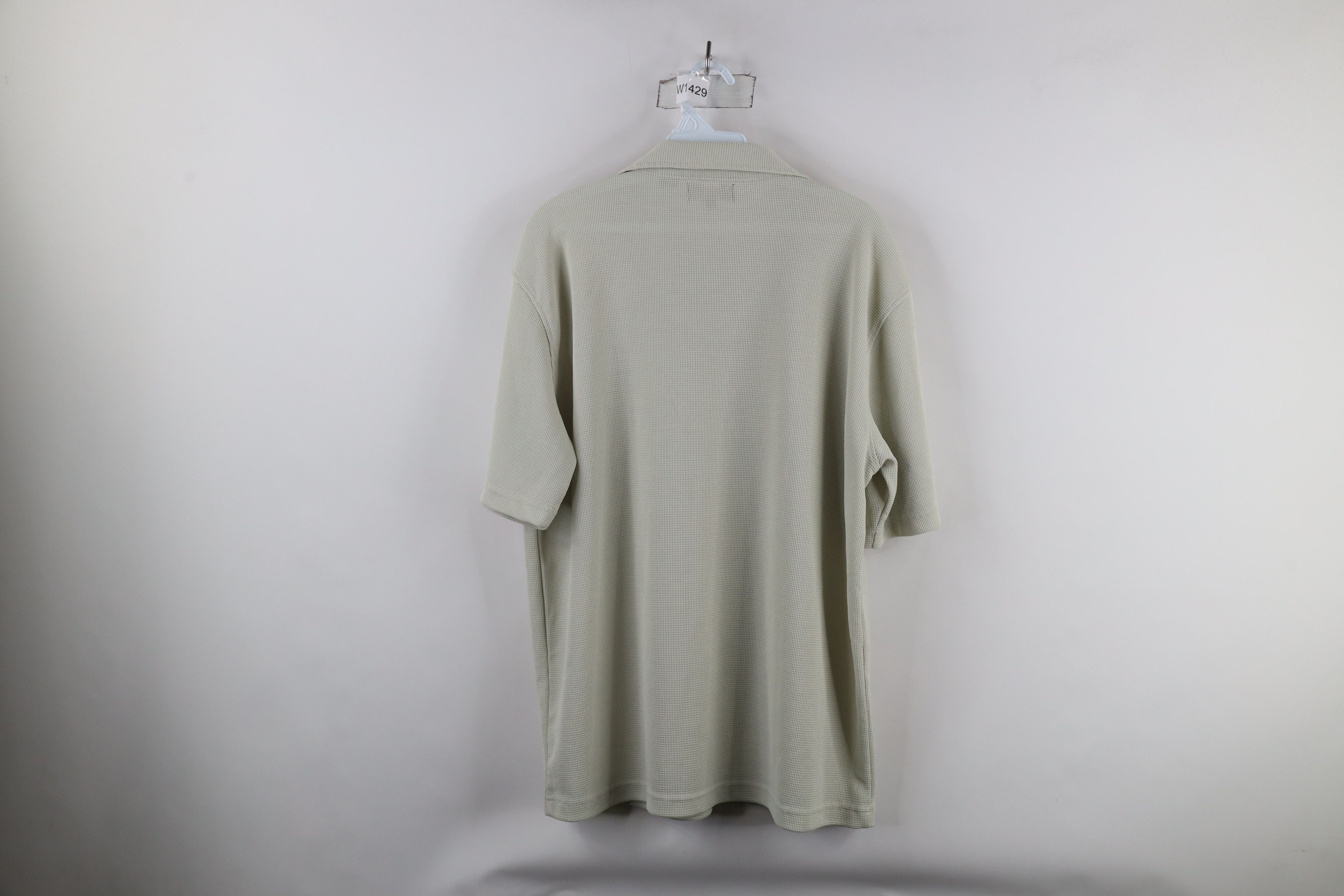 Vintage Vintage 90s Streetwear Waffle Knit Collared Golf Polo Shirt Size US XL / EU 56 / 4 - 5 Thumbnail