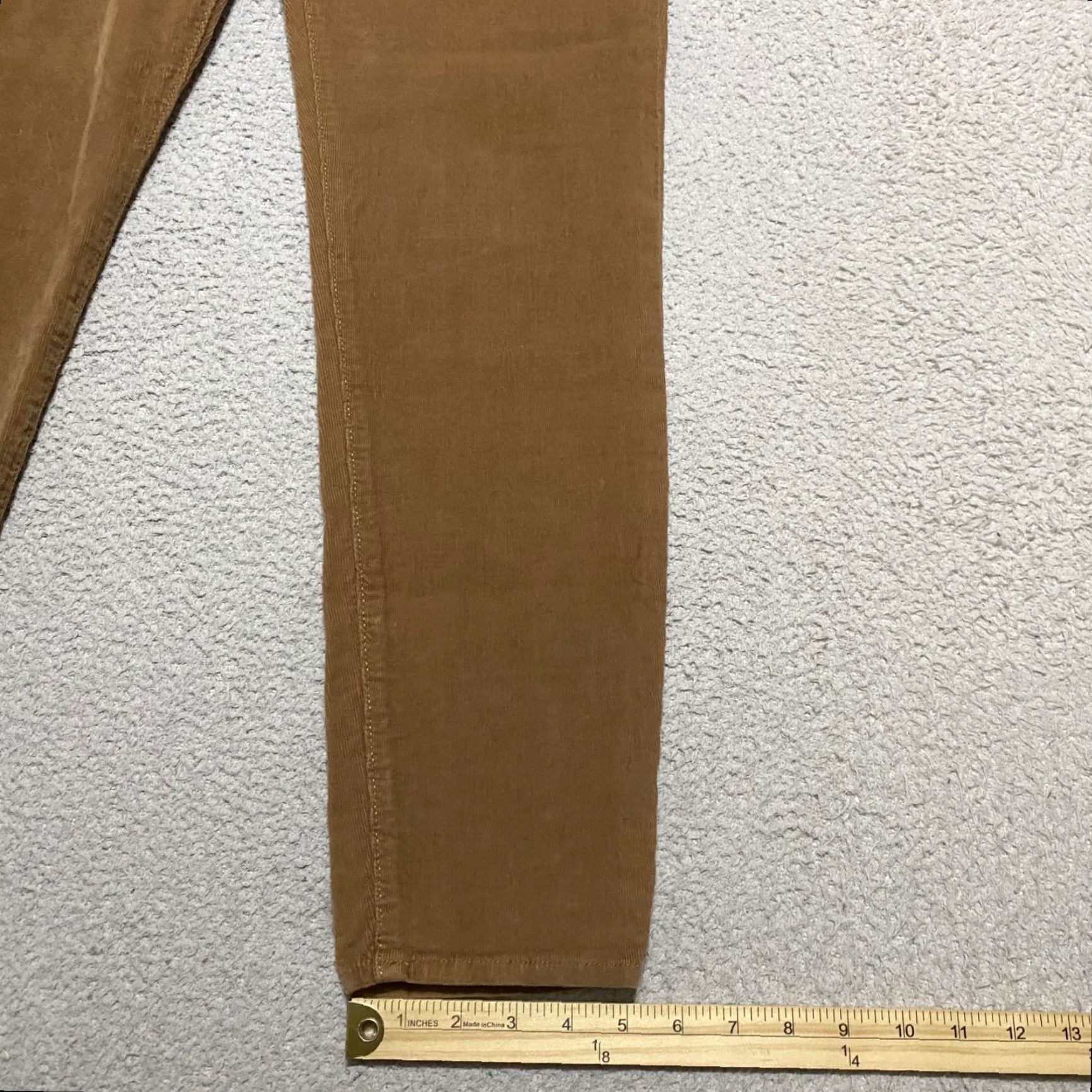 Lucky Brand Lucky Brand Womens Jeans Brown Corduroy Sofia Skinny Mid Rise 12 Adult Regular 29in Inseam 30in Waist 5-Pocket Stretch Corduroy Brown Jeans Women Size 34" / US 12 / IT 48 - 5 Thumbnail