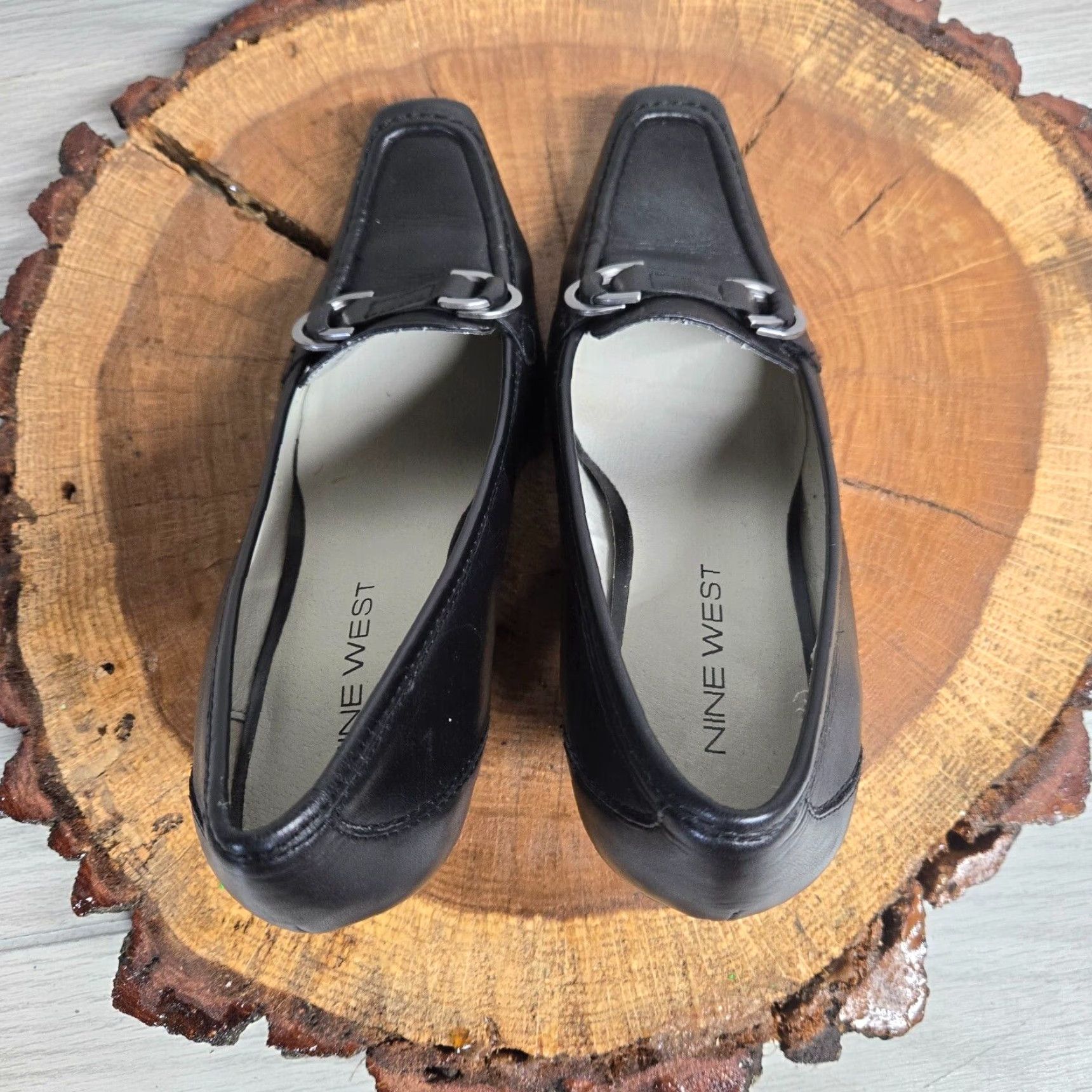 Nine West VINTAGE Nine West Black Patent Leather Pump Heels Women's Size 6M High Heel Classics Size US 6 / IT 36 - 5 Thumbnail