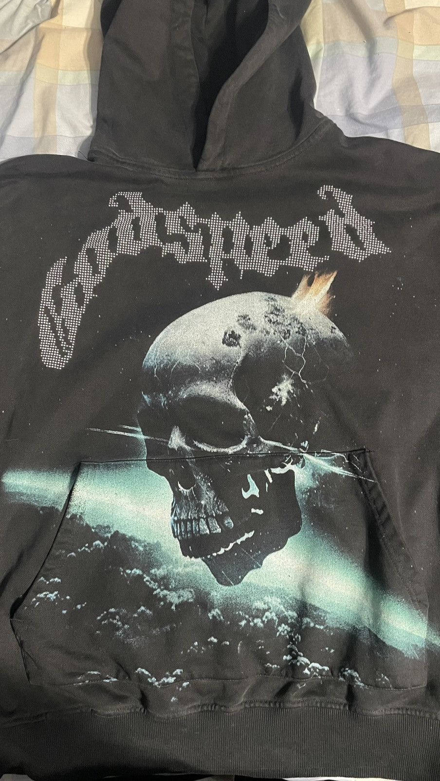 Godspeed Godspeed Studded Logo w/ Skull Graphic Hoodie FW23 Sz L Size US L / EU 52-54 / 3 - 8 Thumbnail