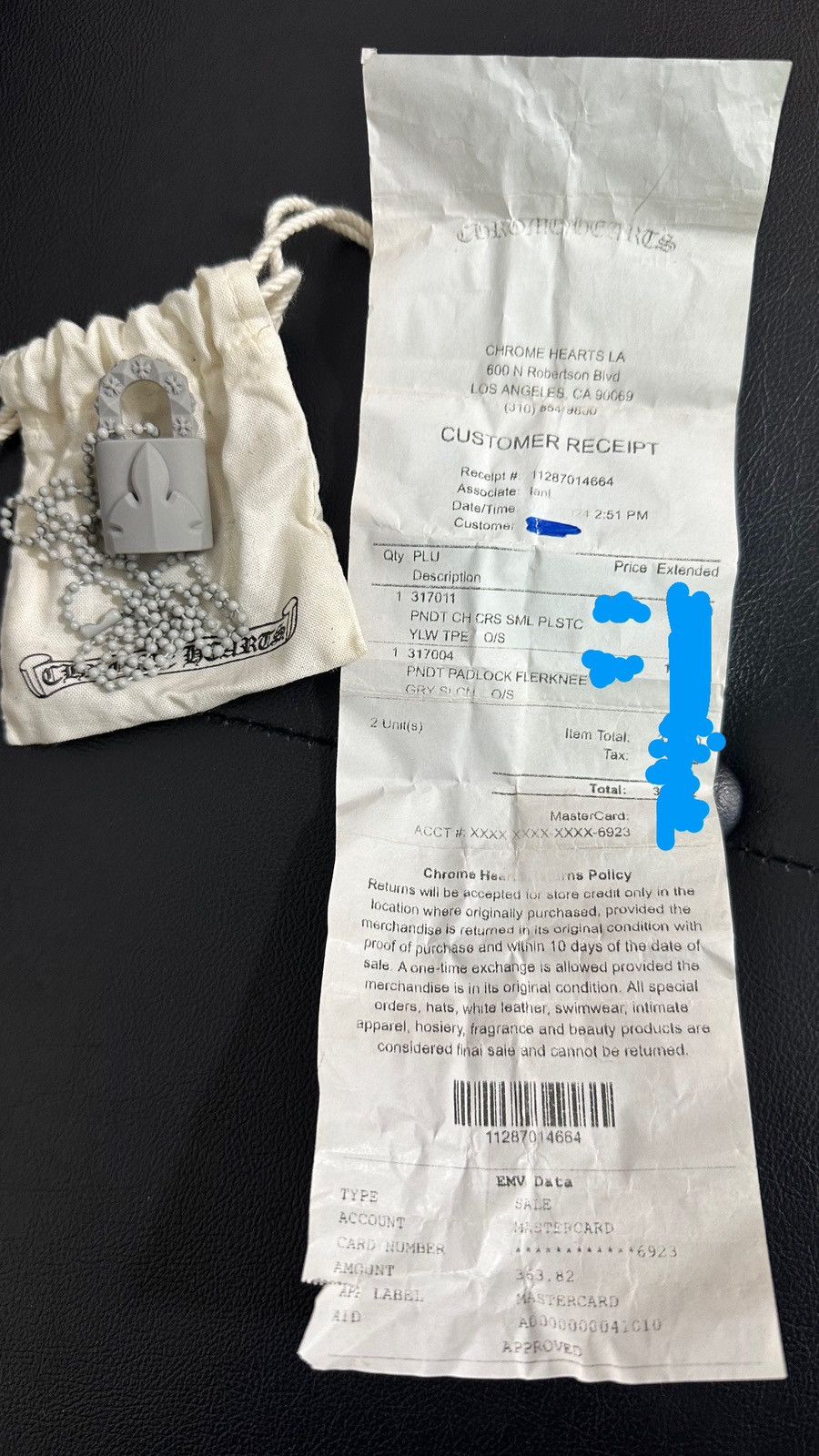 Chrome Hearts Chrome Hearts Flerknee Lock Silichrome 30in Size ONE SIZE - 8 Thumbnail