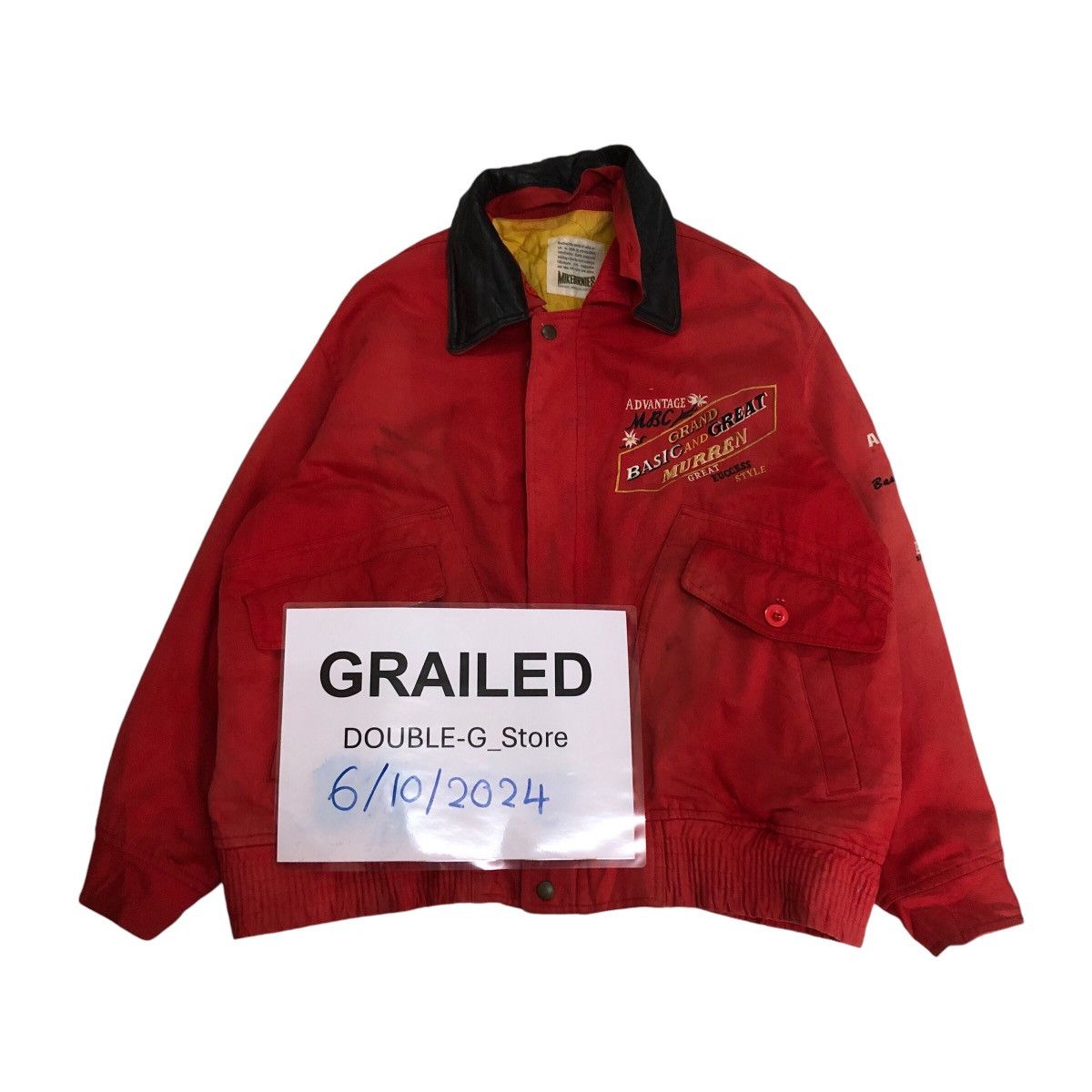Japanese Brand Vintage Bomber Jacket Parachute Design Mikebirnies American Size US M / EU 48-50 / 2 - 1 Thumbnail