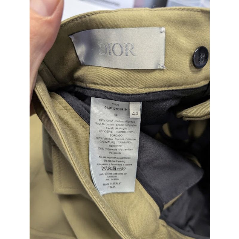 Dior o1rshd1 Jack Cargo Pants in Khaki Size US 44 / EU 60 - 19 Thumbnail