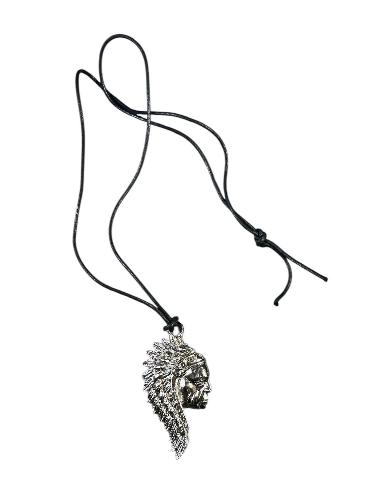 Vintage 2000s JAPANESE MADE NATIVE INDIAN HEAD NECKLACE Size ONE SIZE - 1 Thumbnail