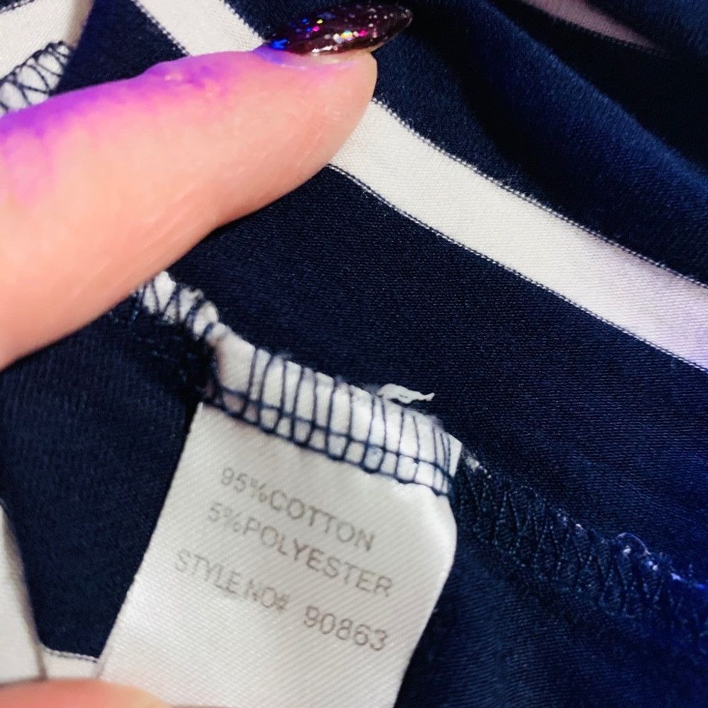 Other Catwalk Navy with White stripes skirt size S Size 26" / US 2 / IT 38 - 6 Thumbnail