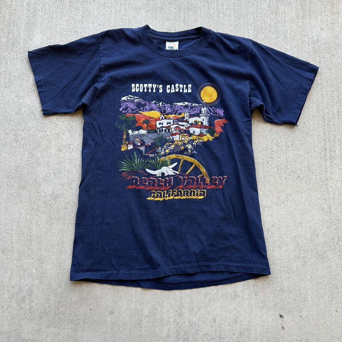 Vintage Vintage Death Valley California Tee Shirt 80s Single Stitch Size US S / EU 44-46 / 1 - 1 Thumbnail