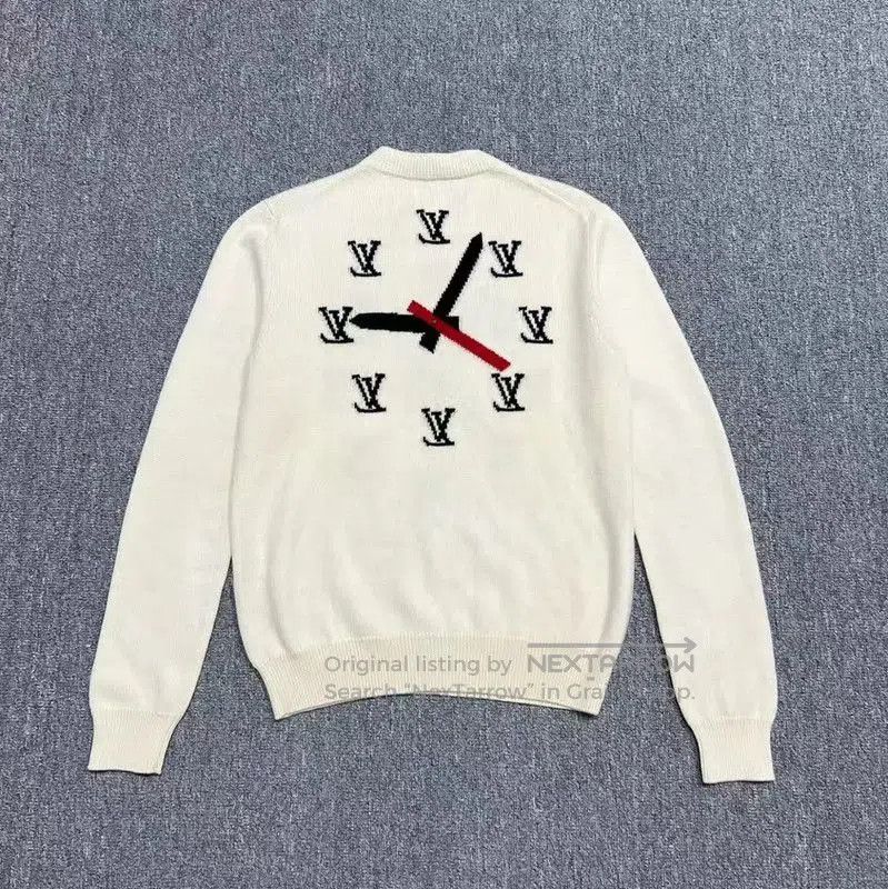 Louis Vuitton Louis Vuitton White Cotton Logo Sweatshirt . Size S / US 4 / IT 40 - 2 Thumbnail