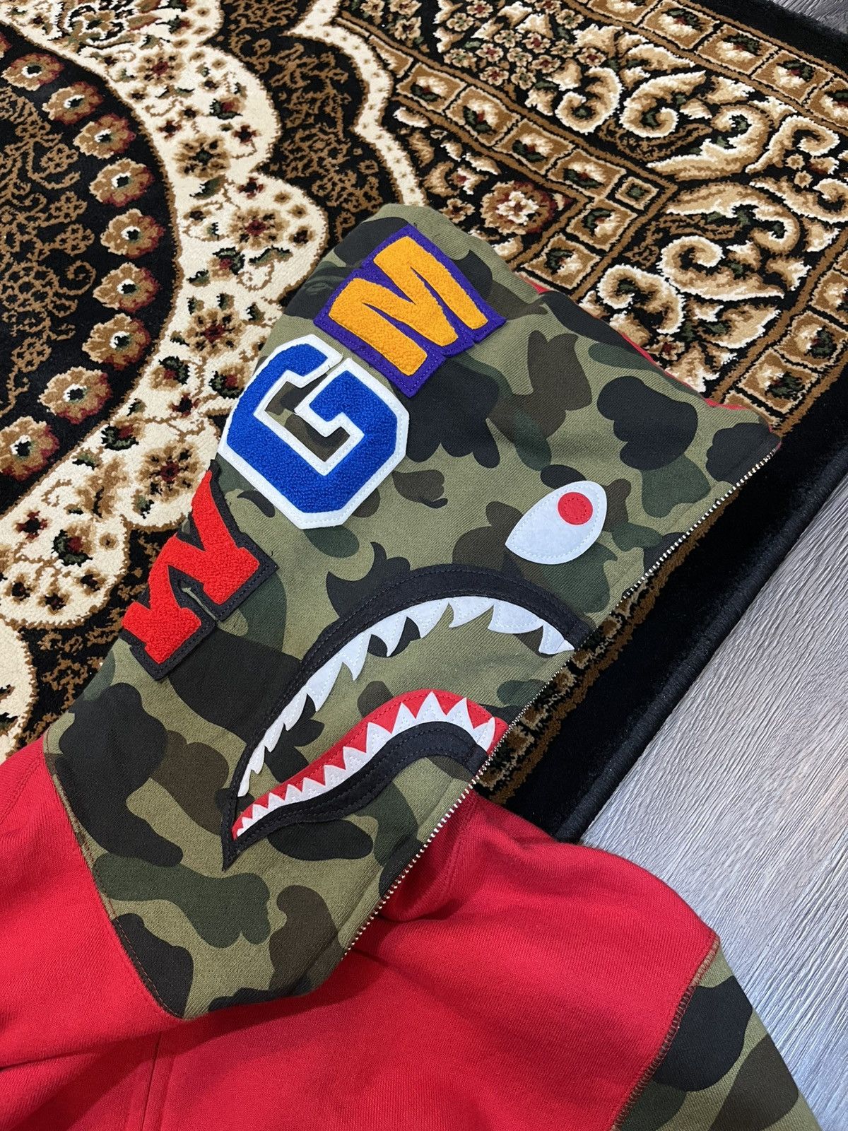 Bape BAPE Shark Full Zip Hoodie Size US L / EU 52-54 / 3 - 9 Thumbnail