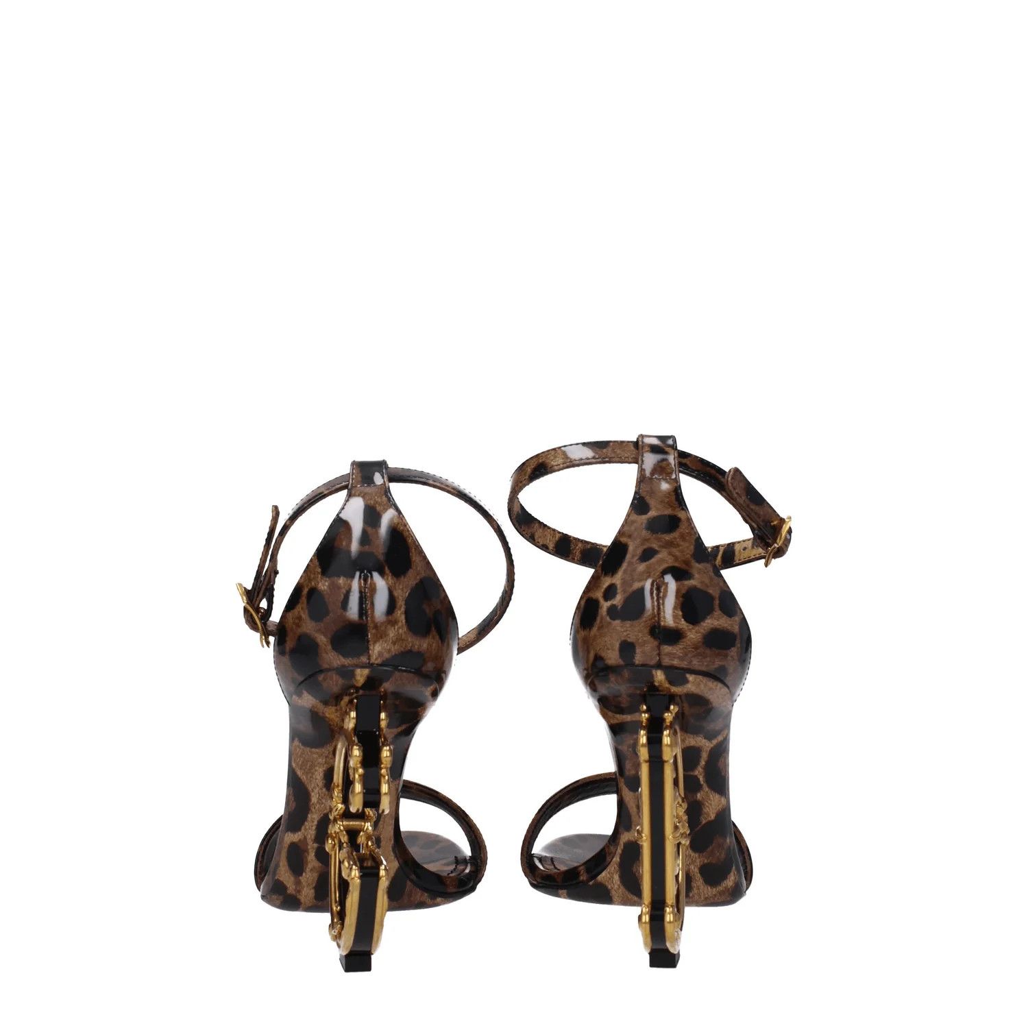 Dolce & Gabbana ob1o1e1124 Leather Sandals in Brown/Leopard Size US 6 / IT 36 - 5 Thumbnail