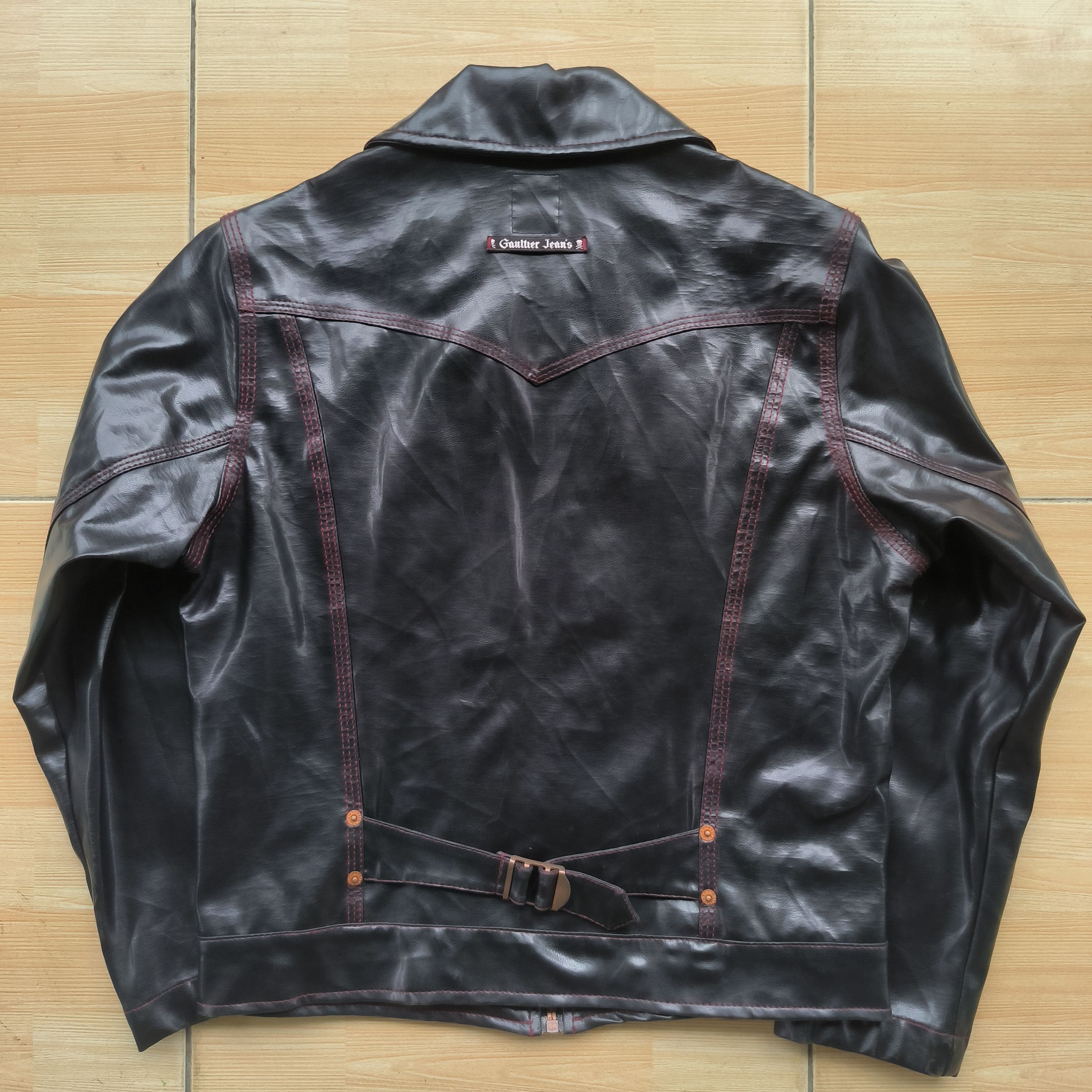 Jean Paul Gaultier Vintage 1990s Archive Jean Paul Gaultier PVC Leather Jacket Size M / US 6-8 / IT 42-44 - 11 Thumbnail