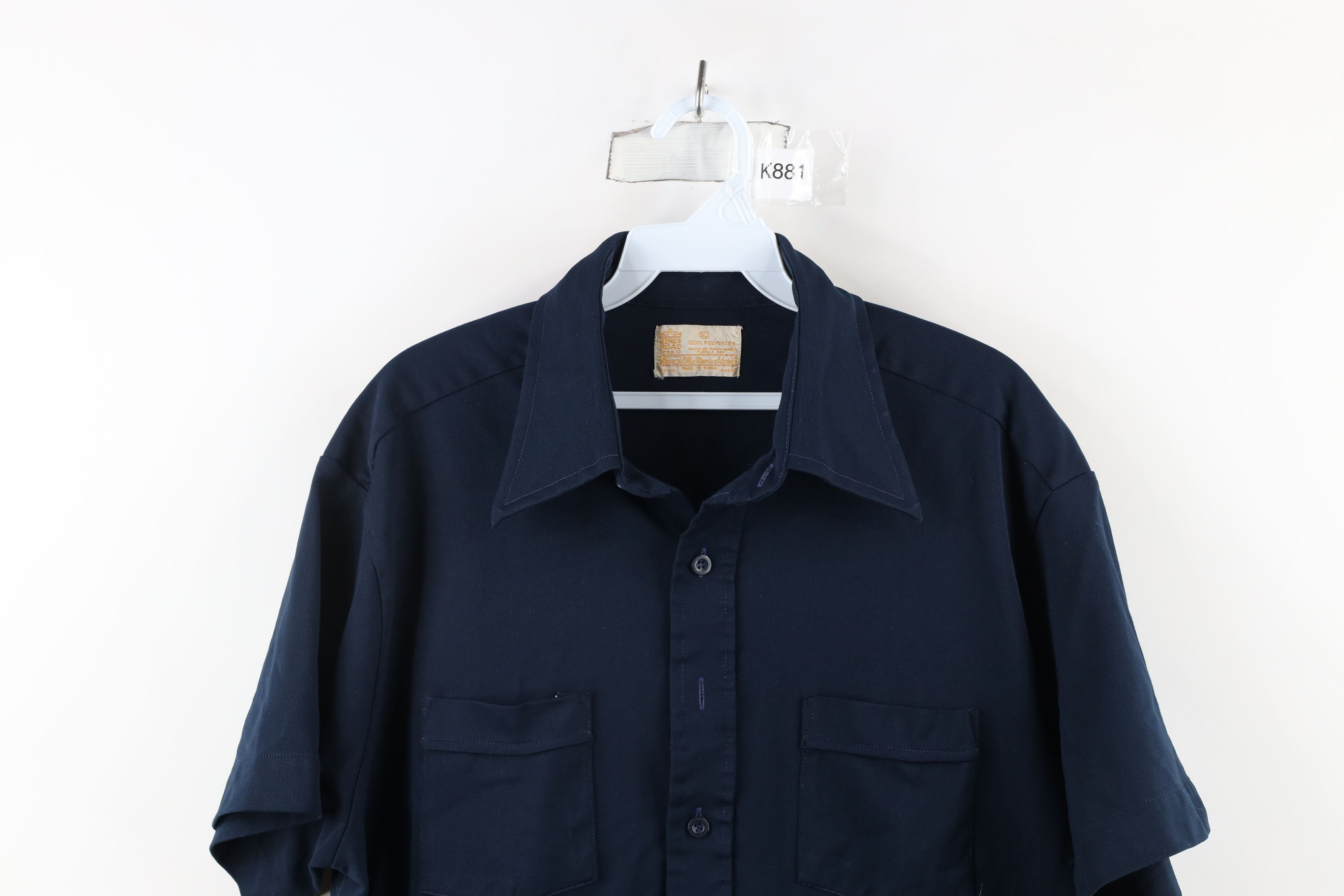 Vintage Vintage 70s Streetwear Short Sleeve Collared Button Shirt Size US XL / EU 56 / 4 - 2 Thumbnail