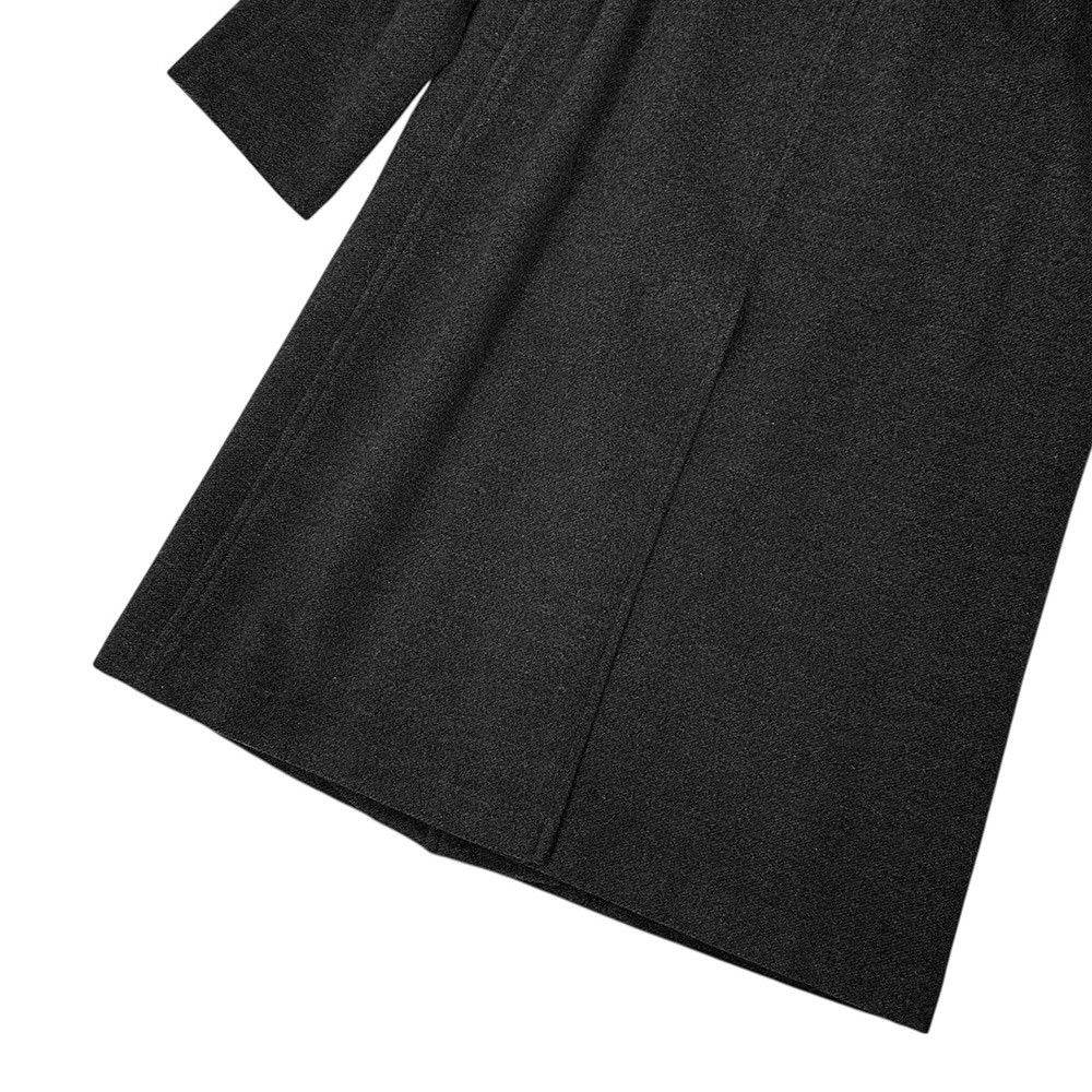 Kenzo 90s KENZO HOMME wool long coat, size 3, dark gray, Balmacaan Size US L / EU 52-54 / 3 - 9 Thumbnail