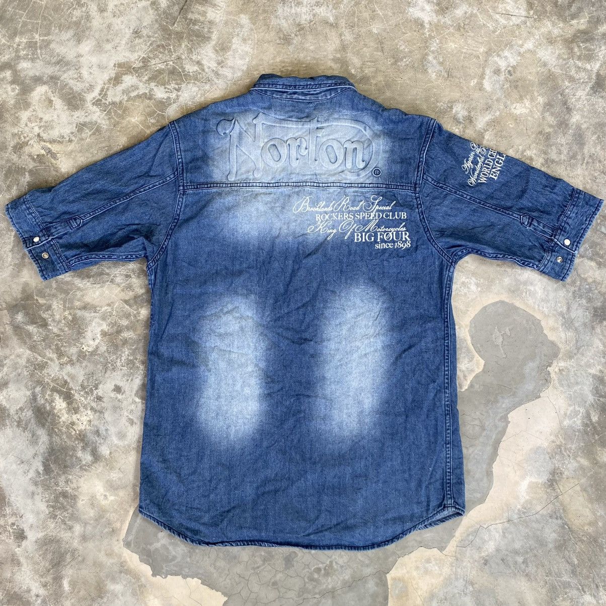 Norton Norton Bikers Denim Shirt Size US XL / EU 56 / 4 - 1 Thumbnail