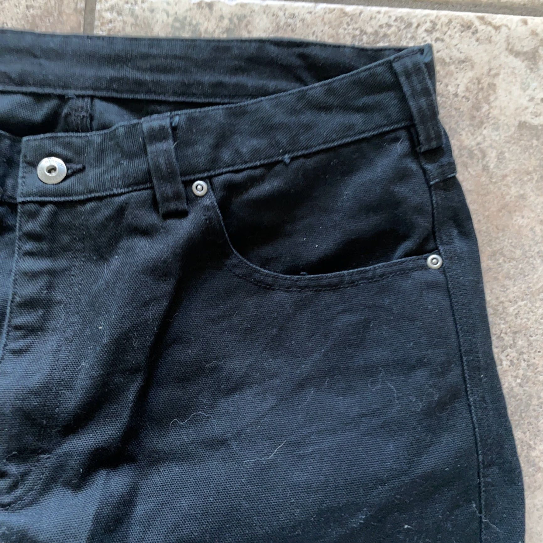 CO Duluth Trading Co Black Straight Jeans Mens 38x30 Regular Size Black 38 Inseam 30 Mens Size US 38 / EU 54 - 2 Thumbnail