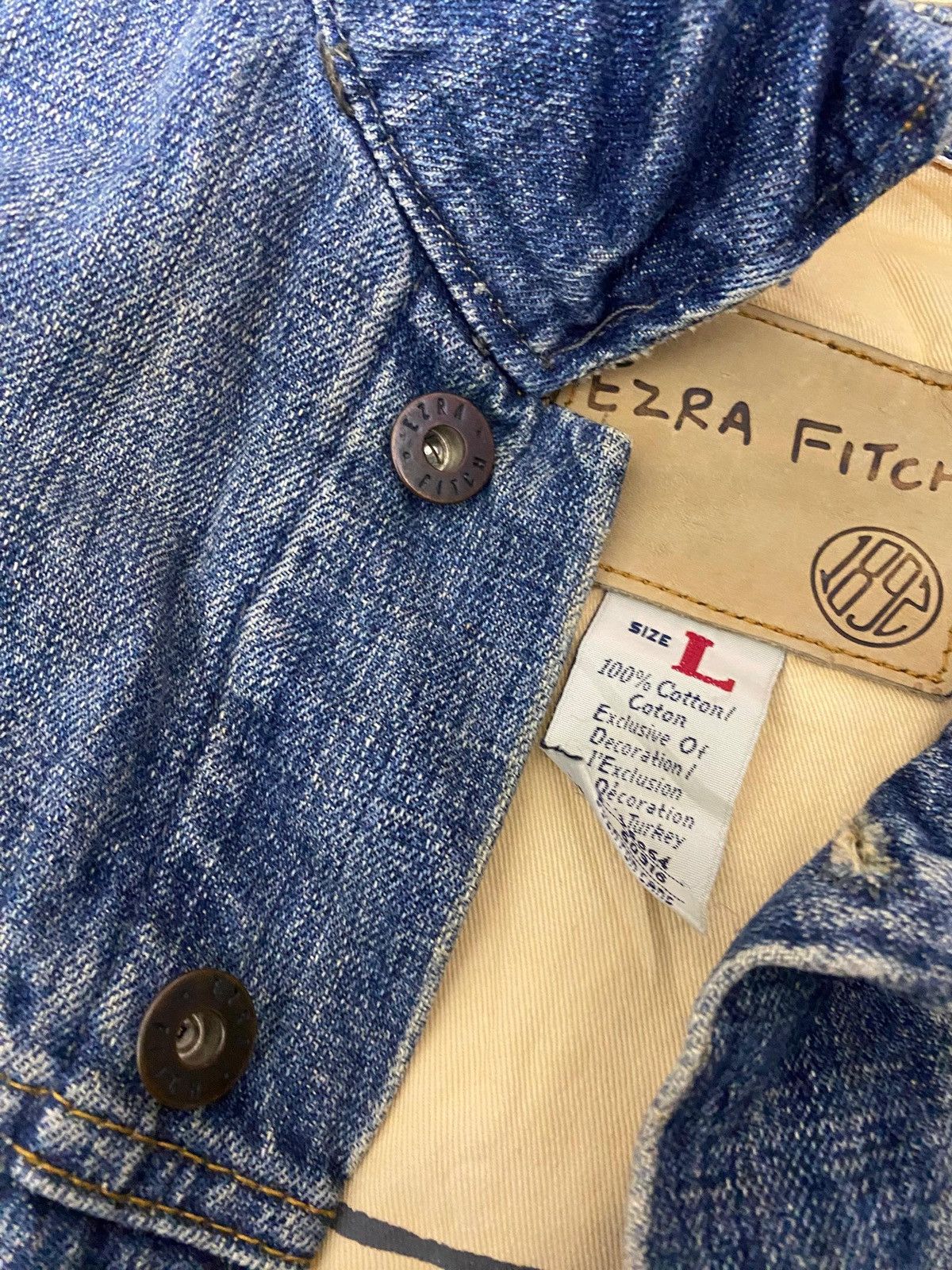 Other Vintage Ezra Fitch Selvedge Denim Jacket – Redline Selvedge Size US L / EU 52-54 / 3 - 7 Thumbnail