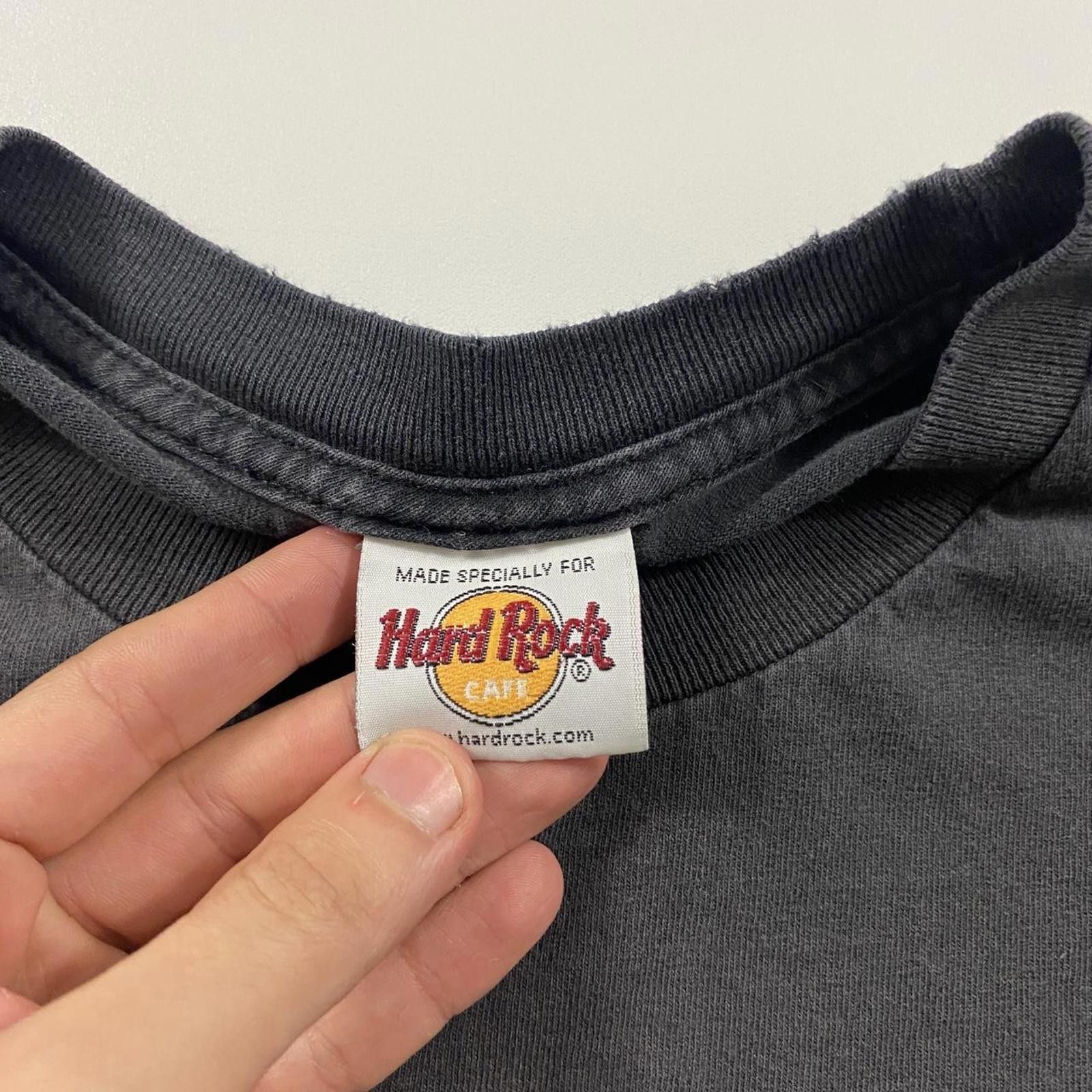 Hard Rock Cafe Vintage 90s Faded Hard Rock Black Tee Size US XL / EU 56 / 4 - 3 Thumbnail