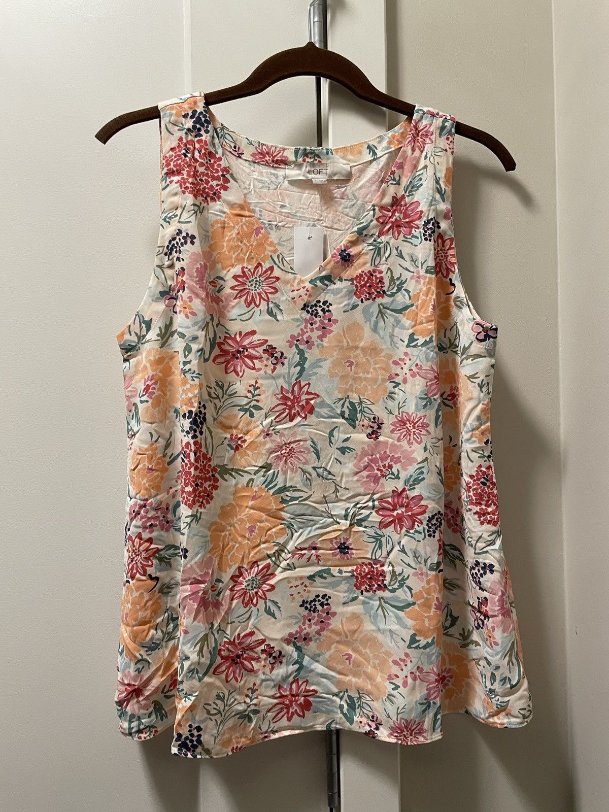 Loft Blousy floral tank top Size S / US 4 / IT 40 - 1 Thumbnail
