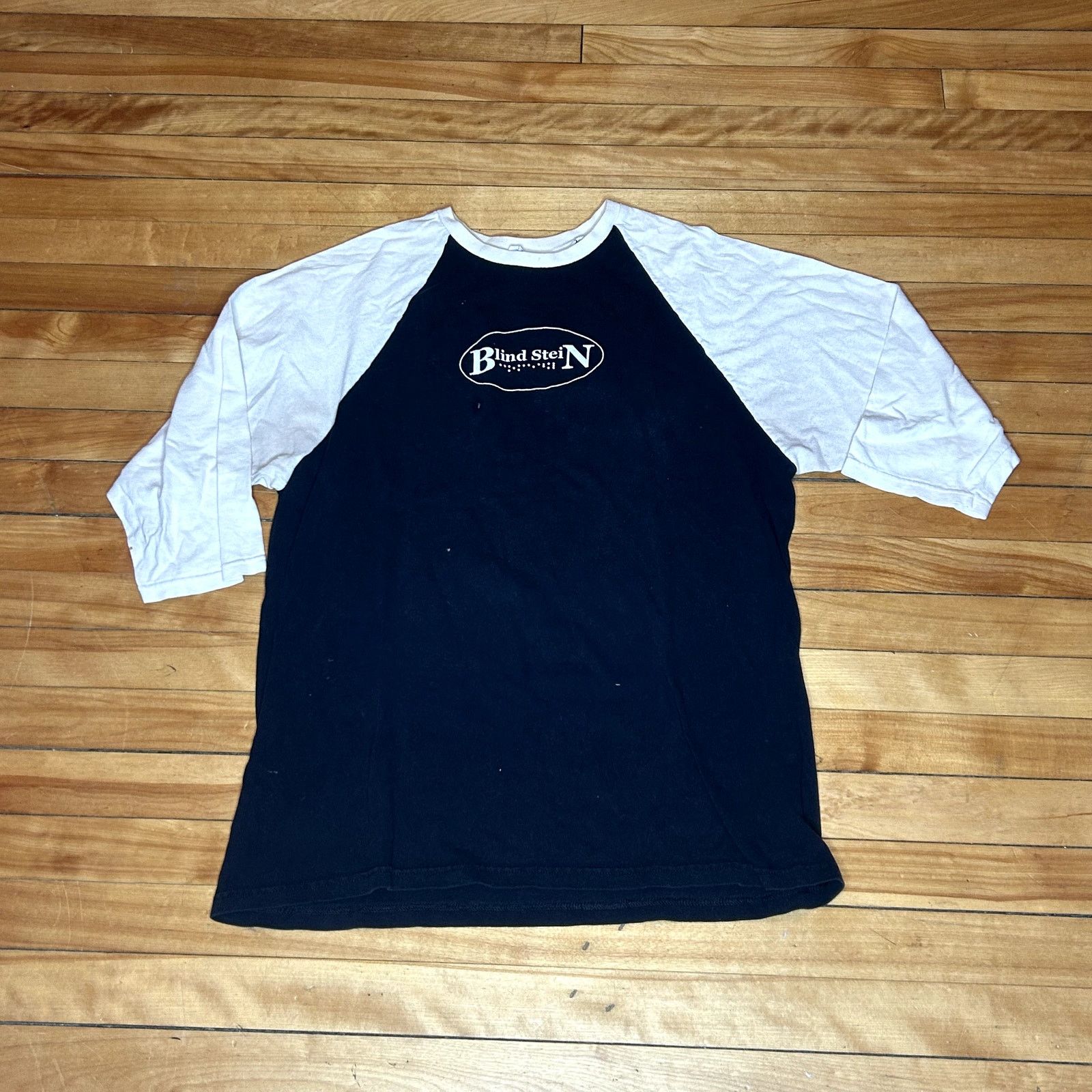 Anvil 90s/Y2K Blind Stein Comedy Raglan Style Shirt Large Size US L / EU 52-54 / 3 - 1 Thumbnail