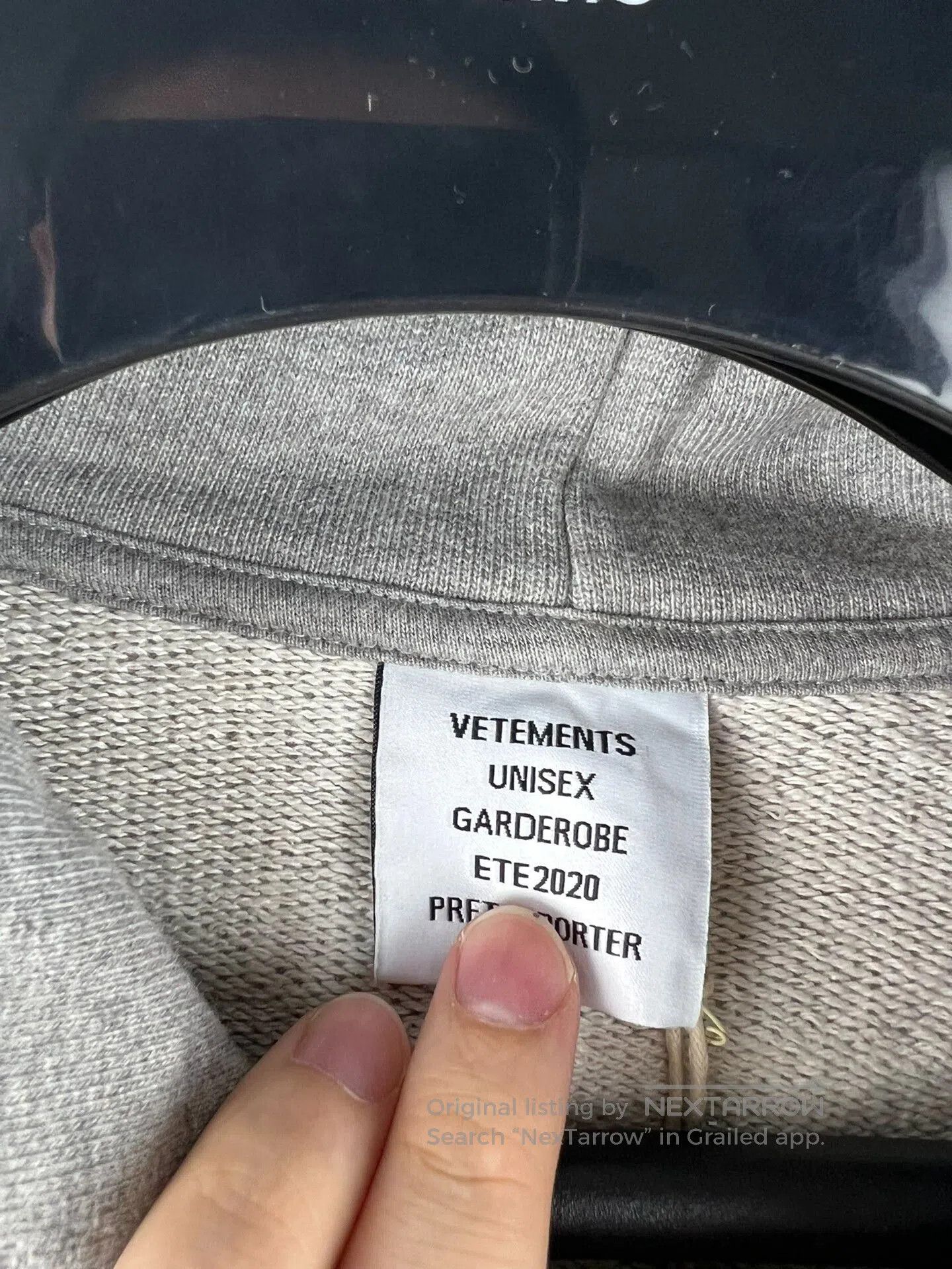 Vetements Vetements Classic Grey Hoodie. Size US M / EU 48-50 / 2 - 5 Thumbnail