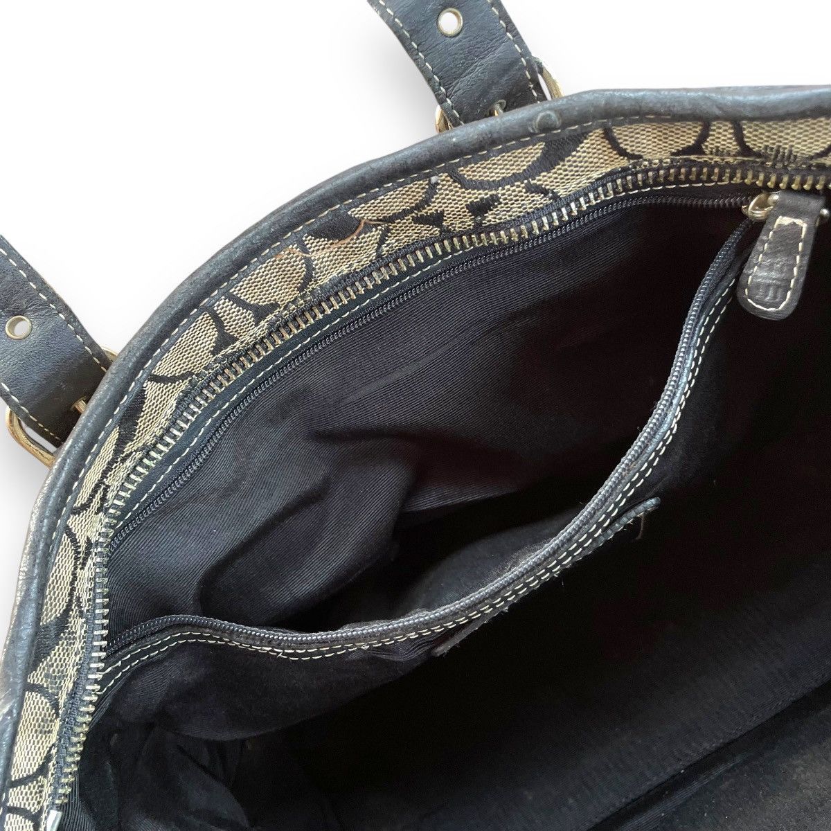 Coach COACH MONOGRAM CANVAS / LEATHER HANDBAG Size ONE SIZE - 9 Thumbnail