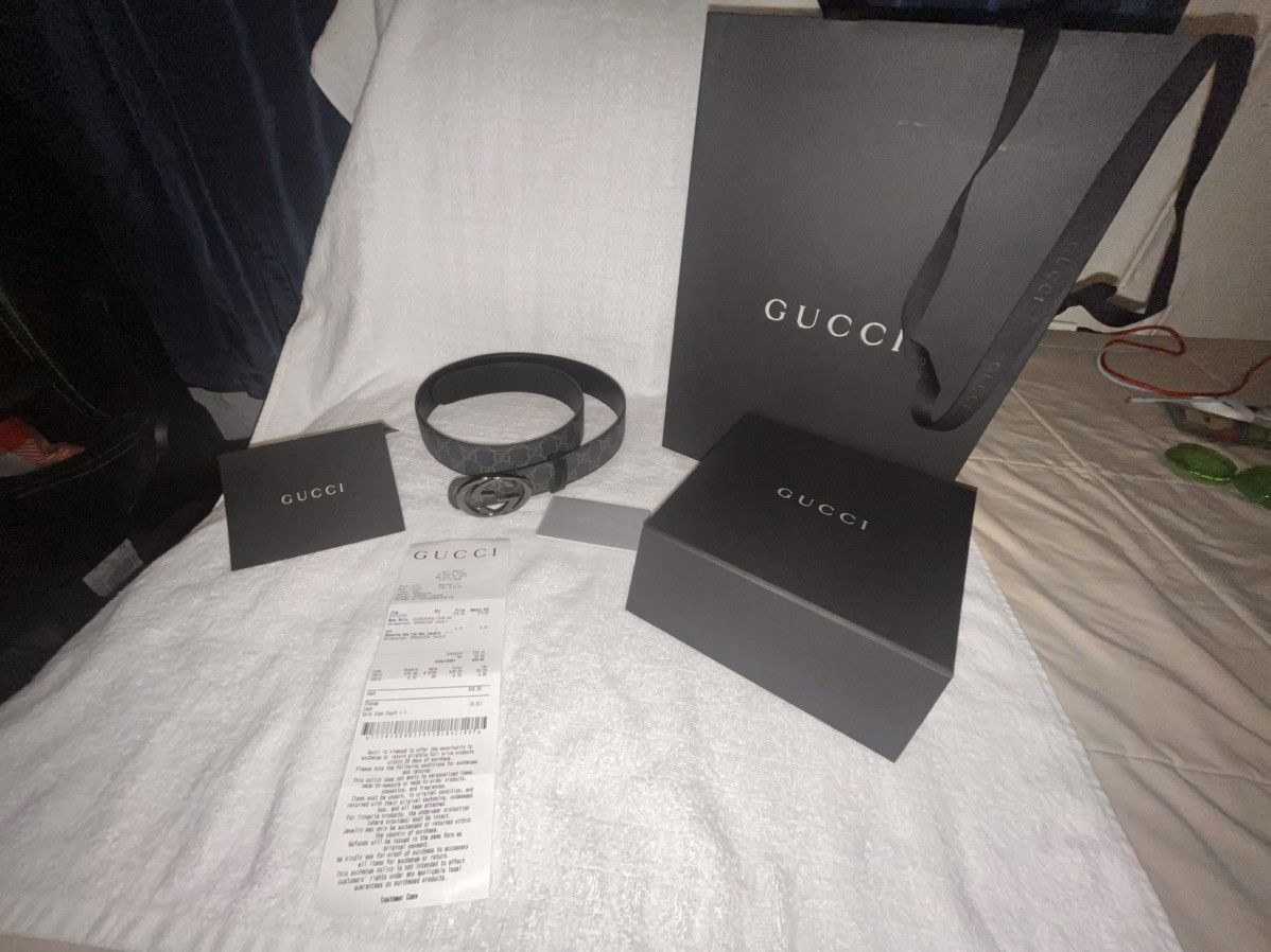 Gucci Reversible belt with Interlocking G buckle Size 30 - 7 Thumbnail
