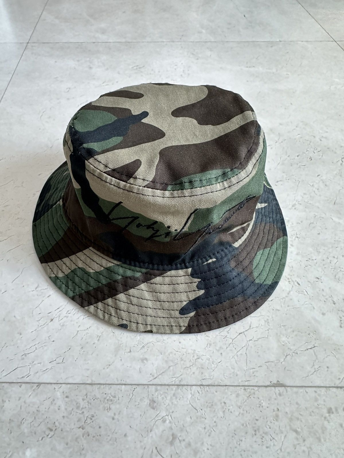 New Era Supreme Yohji Yamamoto Camo Bucket Hat Grailed
