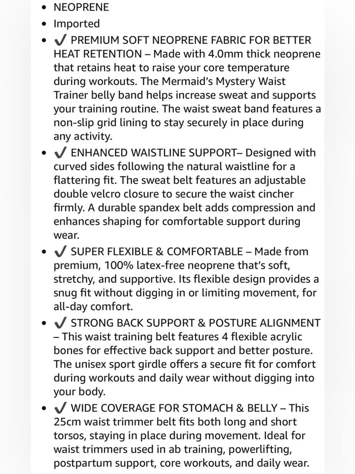 Other Mermaid's Mystery / Waist Trainer / Black Size ONE SIZE - 7 Thumbnail
