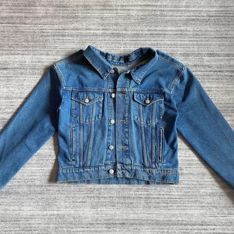 Balenciaga Balenciaga Deconstructed Washed Denim Jacket Size XXS / US 00 / IT 34 - 1 Thumbnail