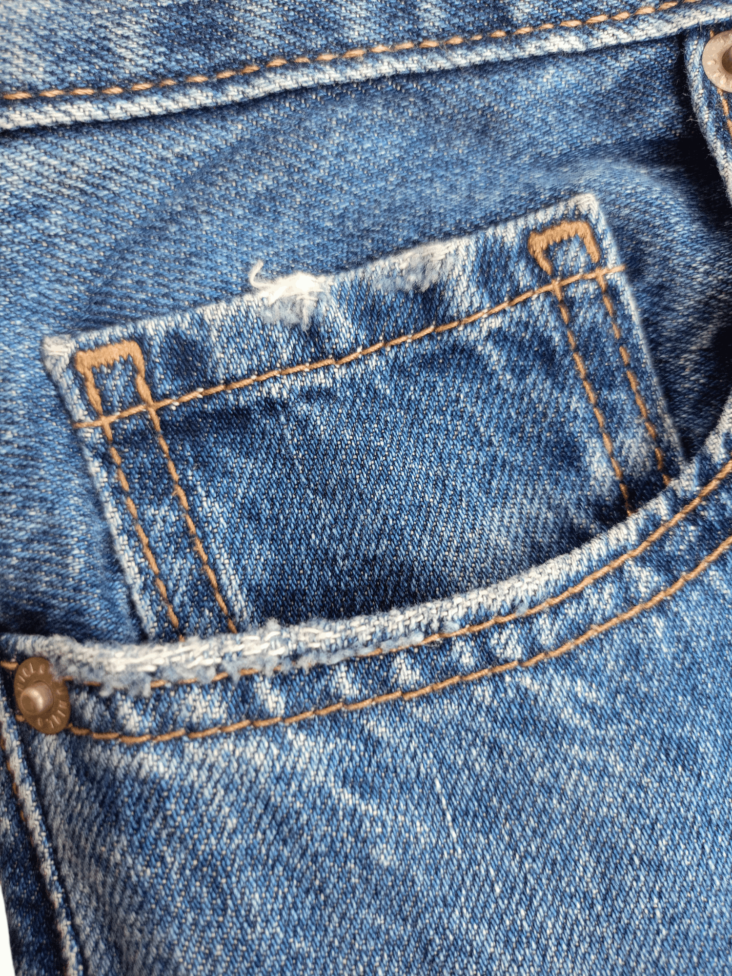Kaihara Denim × Uniqlo × Vintage UNIQLO Regular, Straight Cut Vintage Denim Size 24" / US 00 / IT 34 - 5 Thumbnail