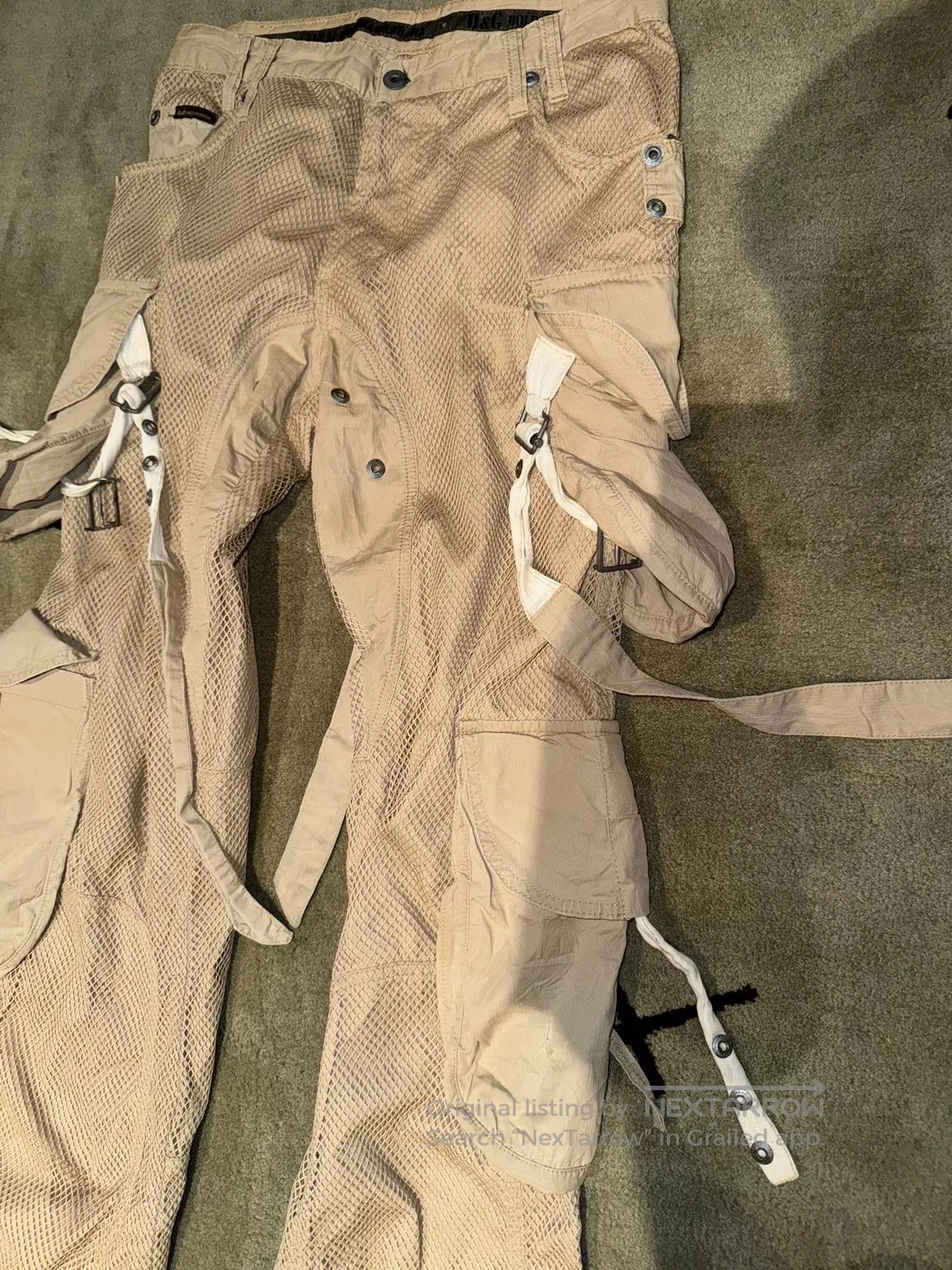 Dolce & Gabbana dolce&gabbana distressed cargo pants with straps. Size US 44 / EU 60 - 3 Thumbnail