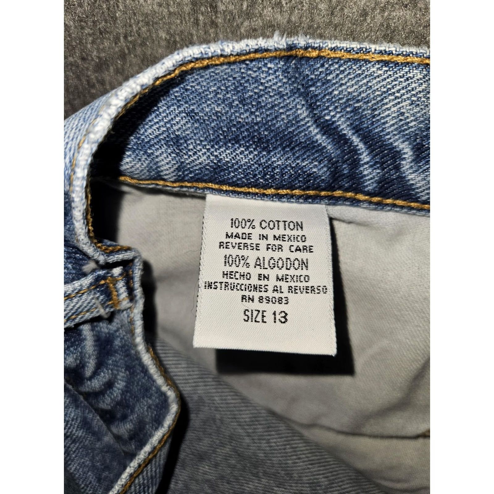 L.E.I. VINTAGE l.e.i. Jeans Juniors 13 Blue Light Wash Bootcut 100% Cotton Denim 90's Jeans Womens Size 34" / US 12 / IT 48 - 3 Thumbnail