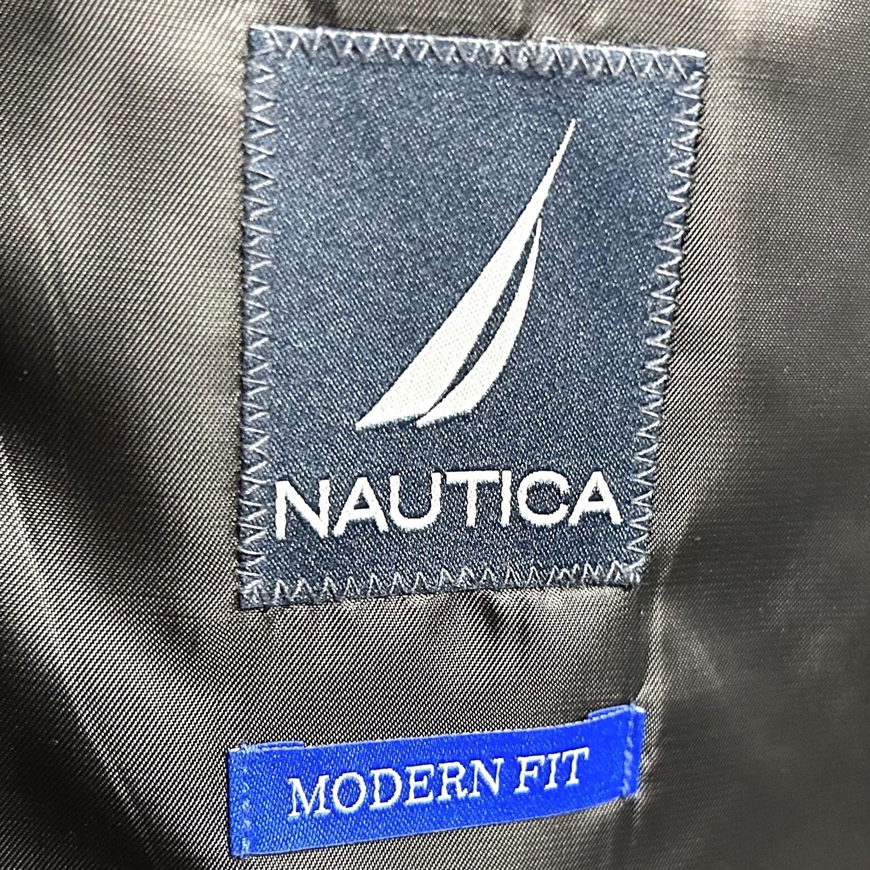 Nautica Nautica Sport Coat Gray Two Button Double Vented Poly Blend 46L Regular Long Jacket Mens Shirt? Size US XS / EU 42 / 0 - 3 Thumbnail