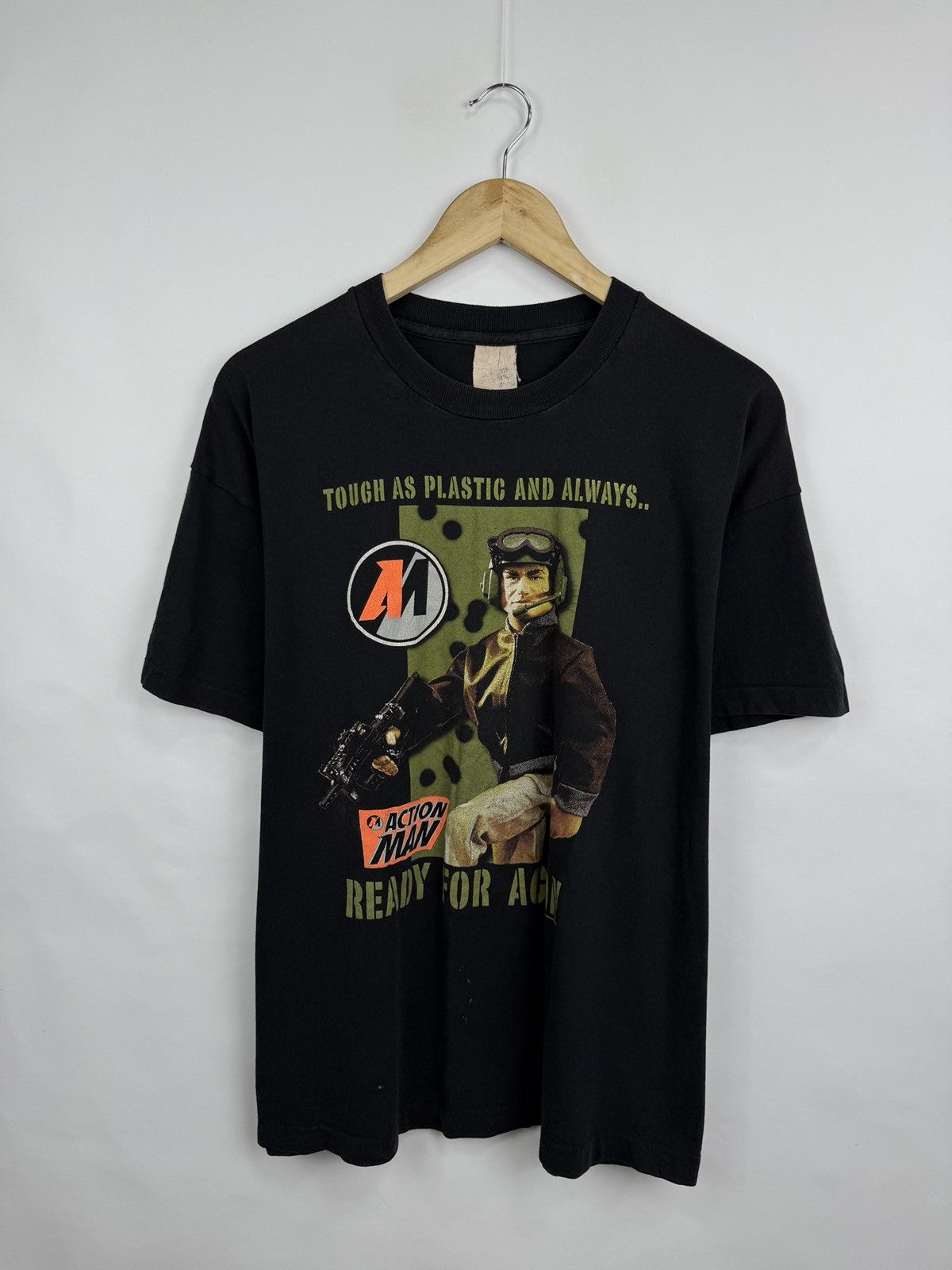 Fruit Of The Loom 🇺🇸 Vintage 1997 Action Man Military Soldier Figurine T-Shirt Size US L / EU 52-54 / 3 - 3 Thumbnail