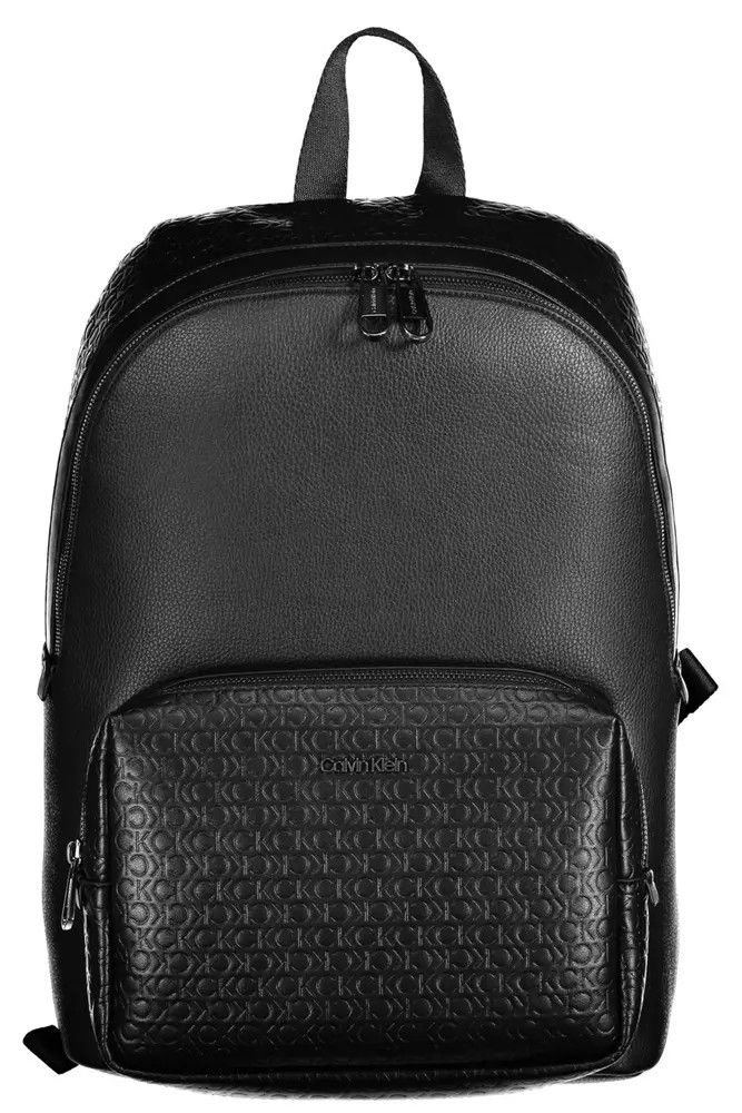Calvin Klein Black Polyester Men Men's Backpack Size ONE SIZE - 1 Thumbnail
