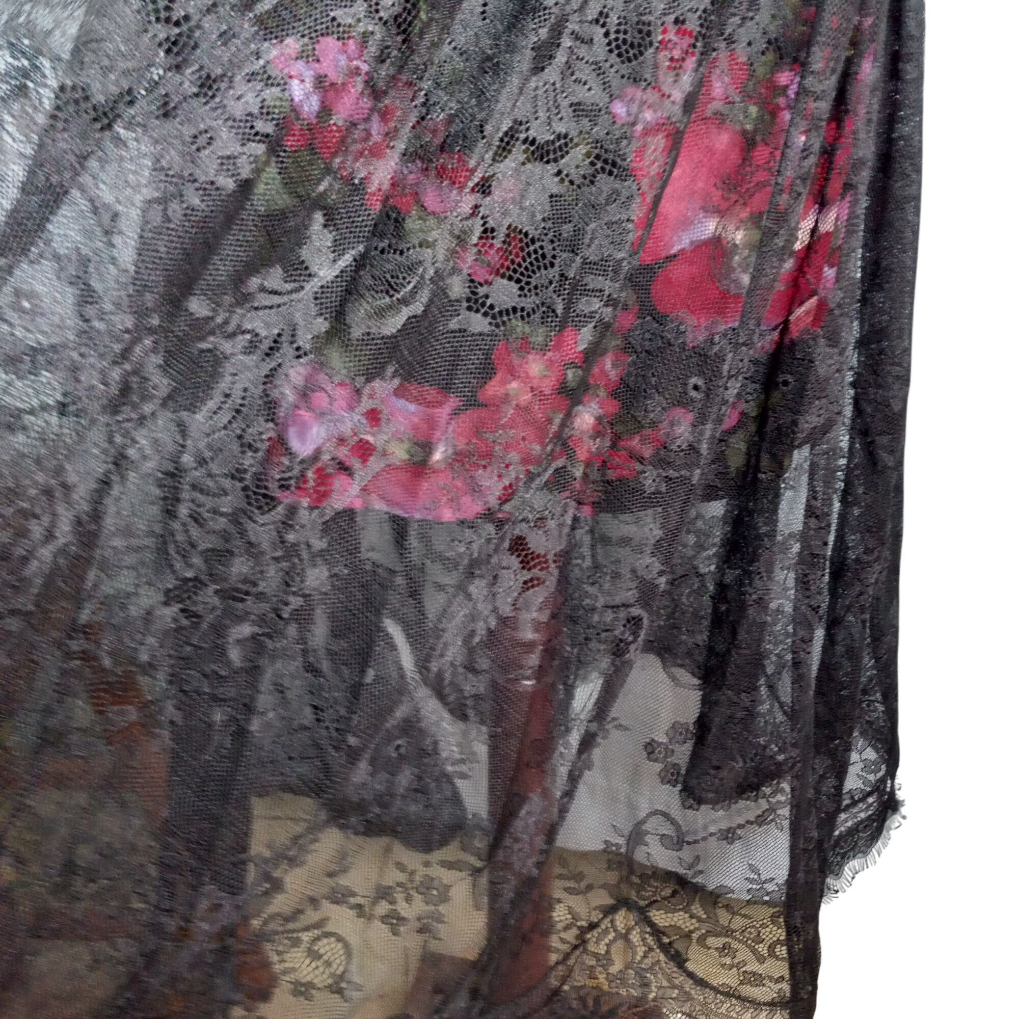 Marchesa Pearl By Georgina Chapman of Marchesa Size 4 Dress Black Flo Size S / US 4 / IT 40 - 9 Thumbnail