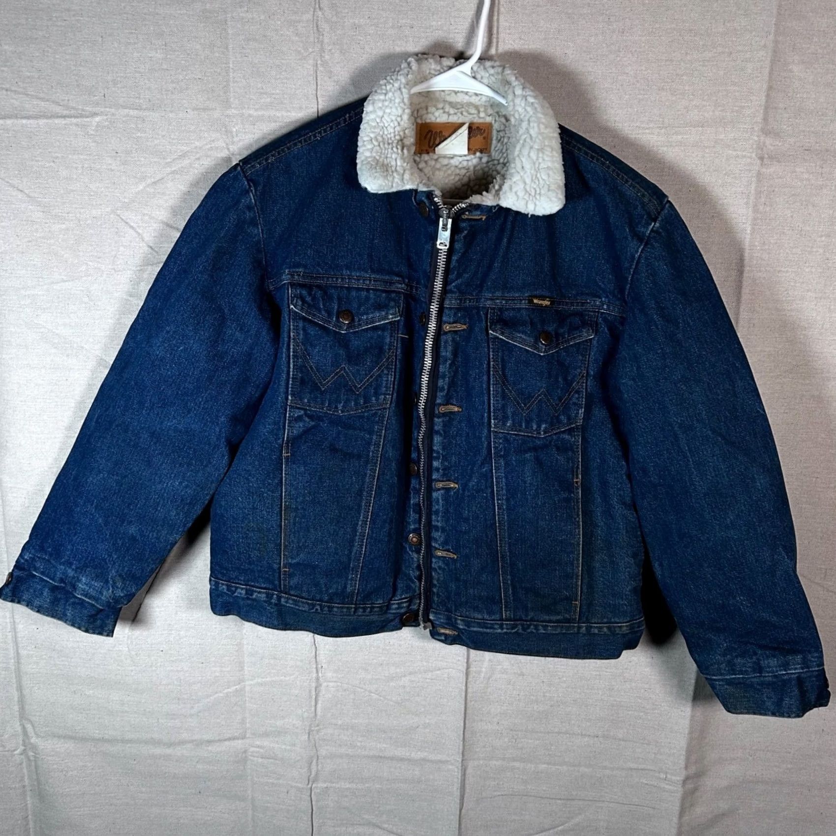 Wrangler VINTAGE Wrangler Denim Jacket Blue 74255PW Mens Medium Size US M / EU 48-50 / 2 - 2 Thumbnail