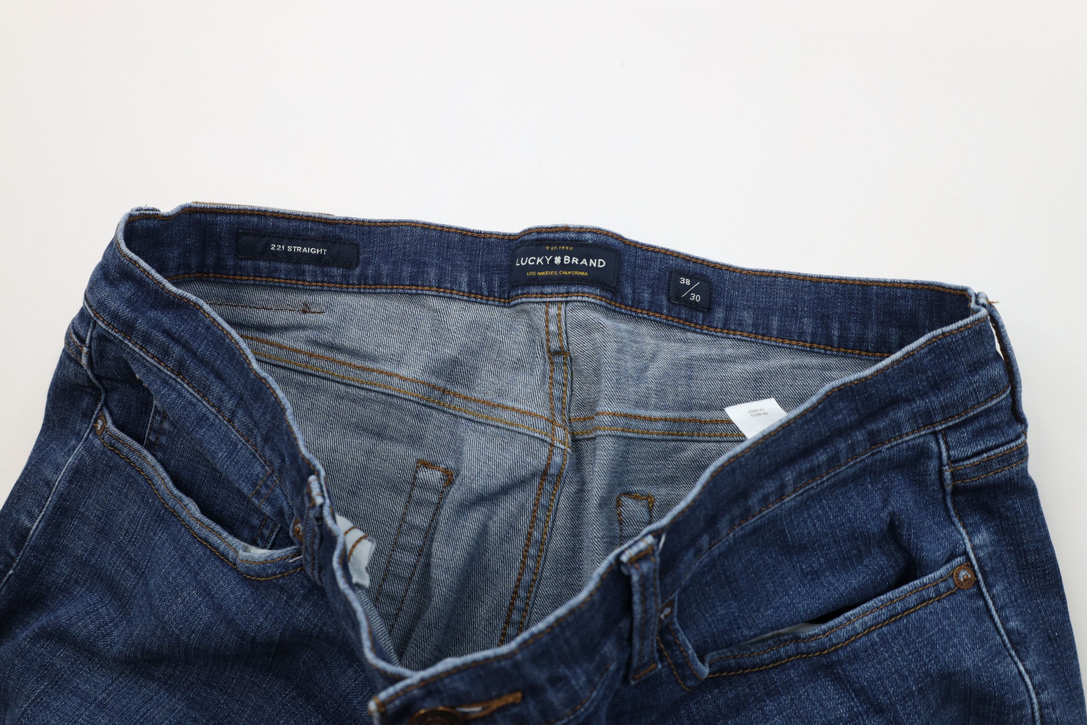 Lucky Brand Vintage Y2K Lucky Brand 221 Straight Leg Denim Jeans Blue Size US 38 / EU 54 - 8 Thumbnail