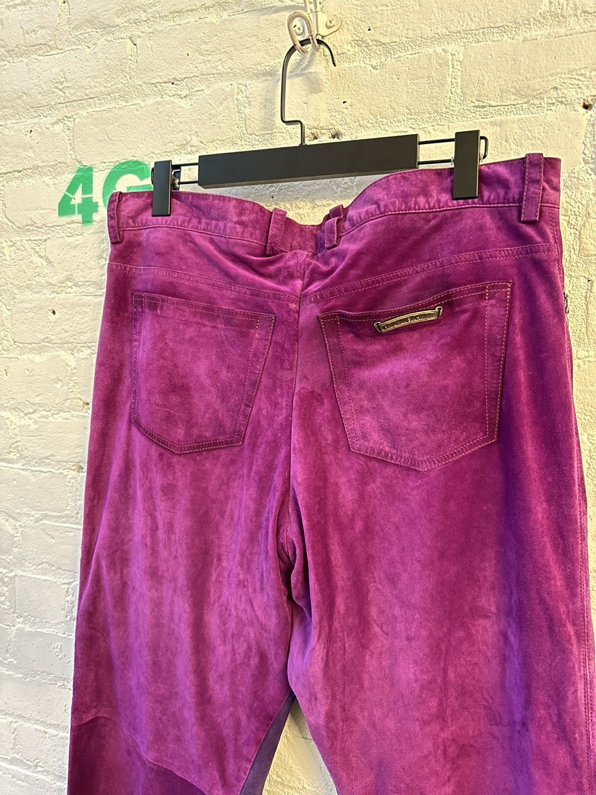 Chrome Hearts CHROME HEARTS PURPLE SUEDE FLURS Size US 34 / EU 50 - 4 Thumbnail