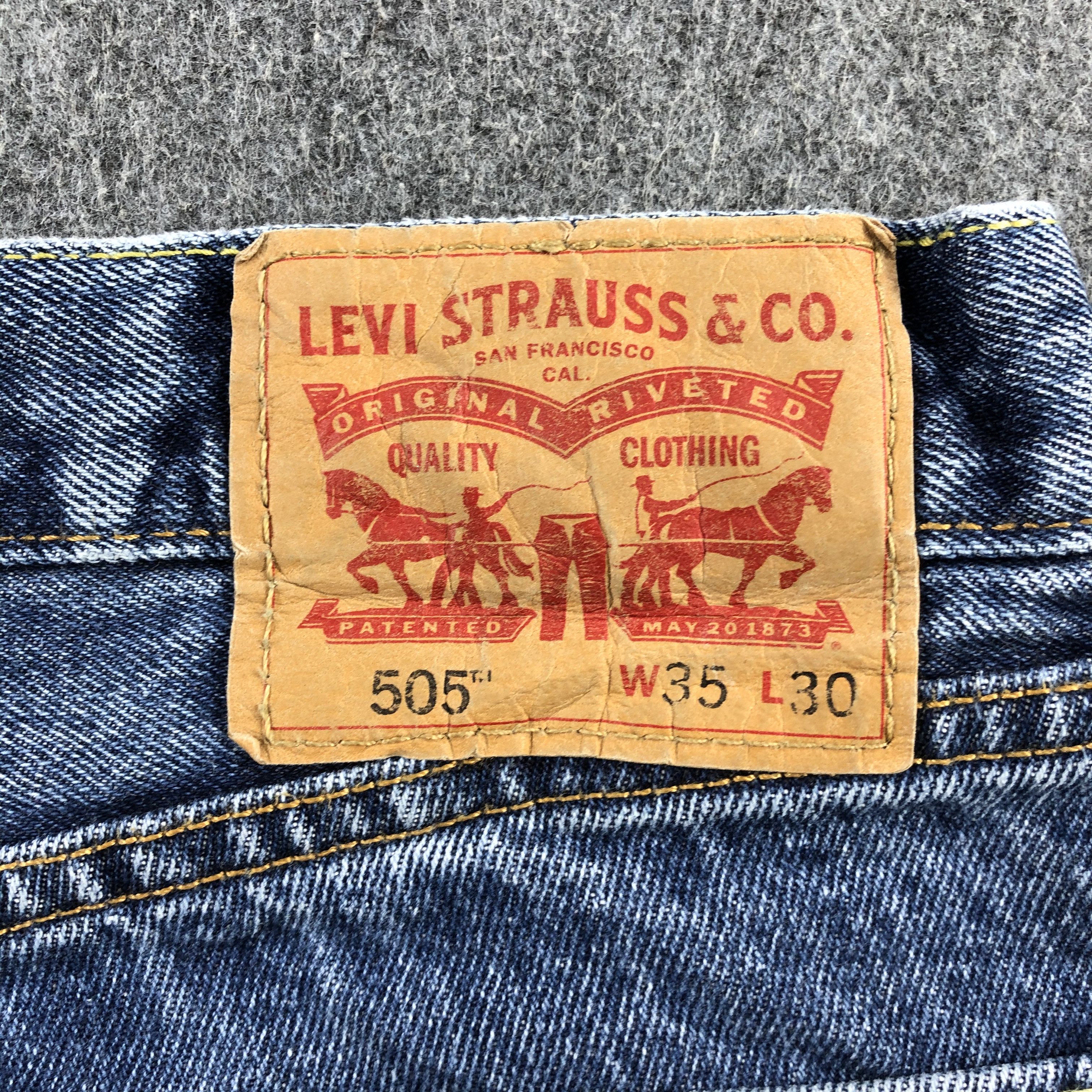 Levi's Vintage Blue Wash Levis 505 Jeans-J2147 Size US 36 / EU 52 - 5 Thumbnail