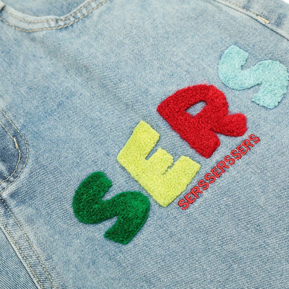 Vintage Star embroidered irregular pocket washed loose casual jeans Size US 32 / EU 48 - 3 Thumbnail