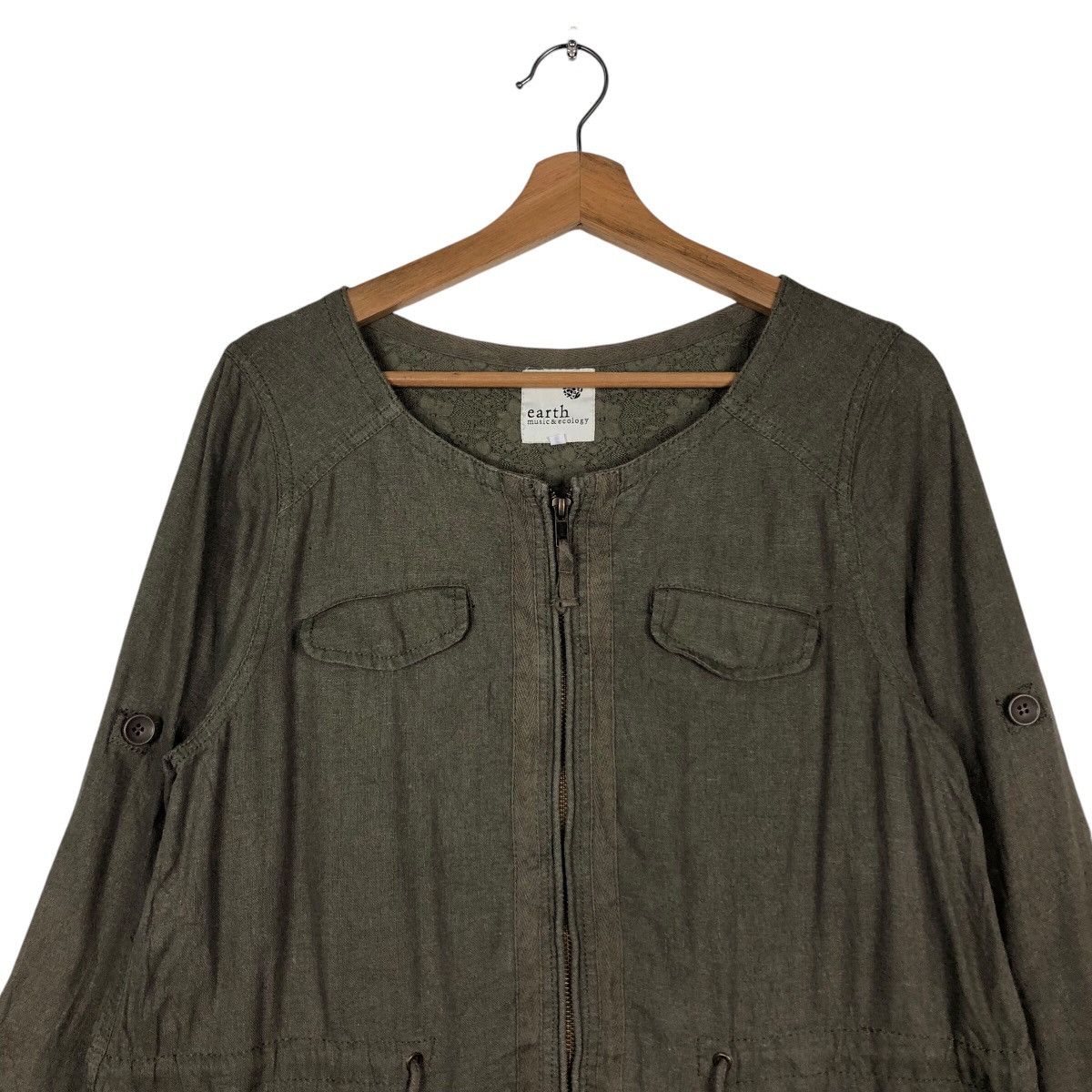 Japanese Brand Army Parka Jacket Design Earth Music & Ecology Issey Miyake Size US S / EU 44-46 / 1 - 4 Thumbnail