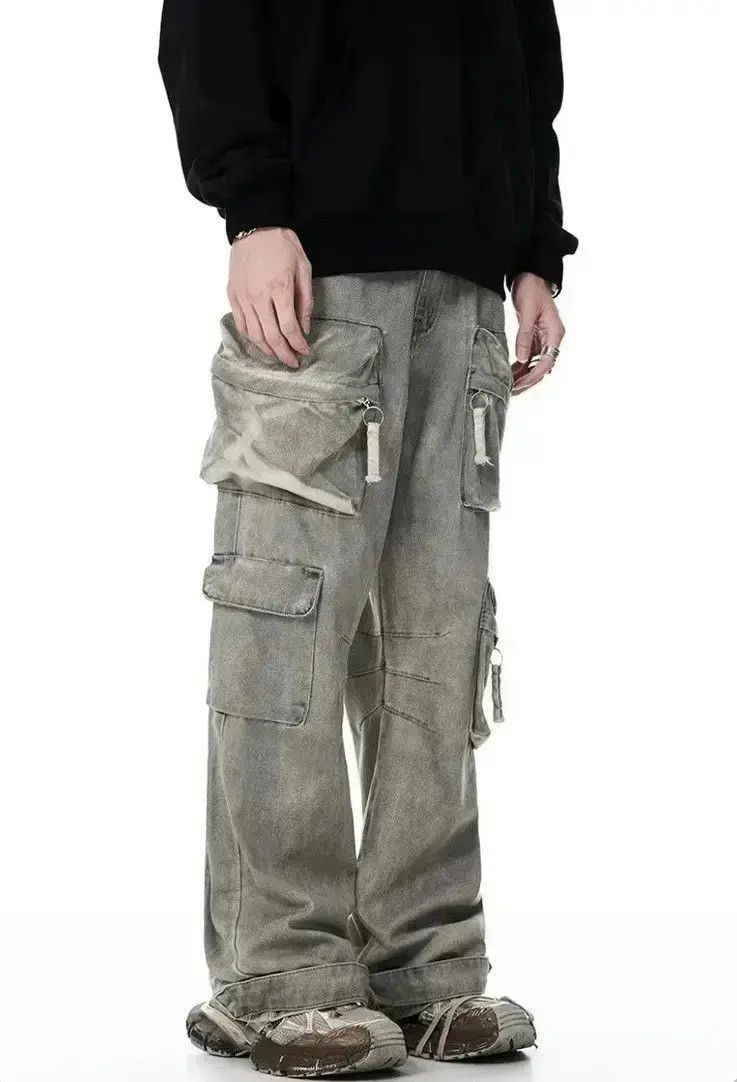 Japanese Brand Streetwear distressed hiphop cargo baggy pants y2k Size US 30 / EU 46 - 1 Thumbnail