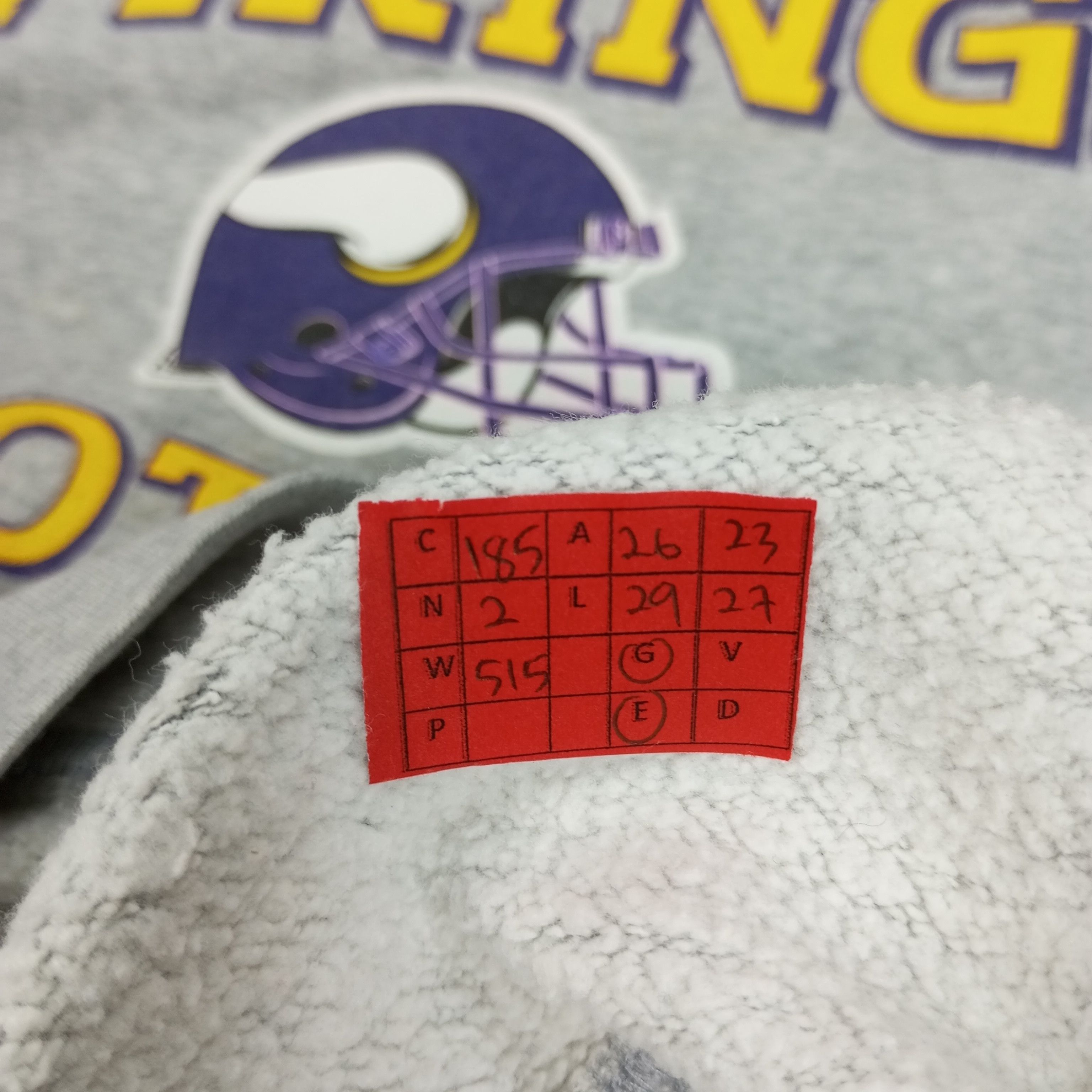 NFL × Reebok × Vintage Minnesota Vikings American Football NFL Reebok Sweatshirt Size US XL / EU 56 / 4 - 10 Thumbnail