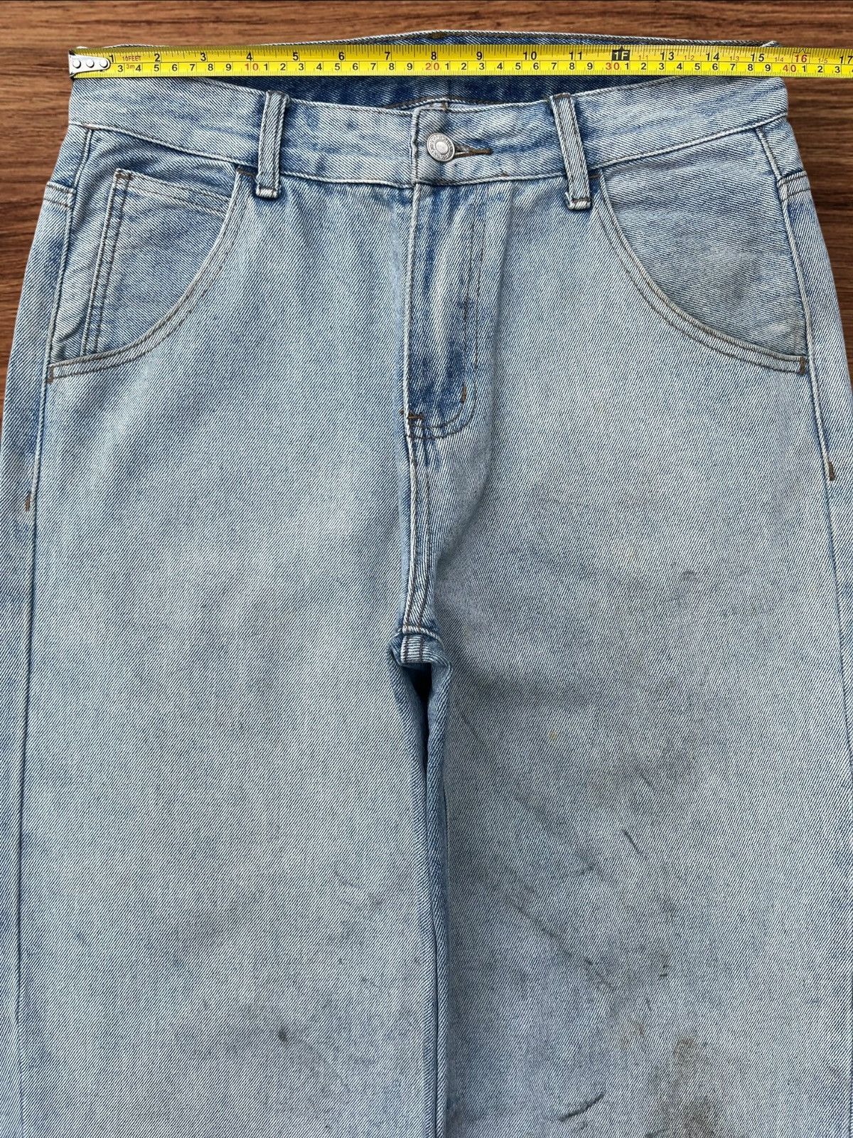 Japanese Brand × Vintage Vintage Japanese Brand High Waist Frayed Leg Baggy Jeans Size US 30 / EU 46 - 10 Thumbnail