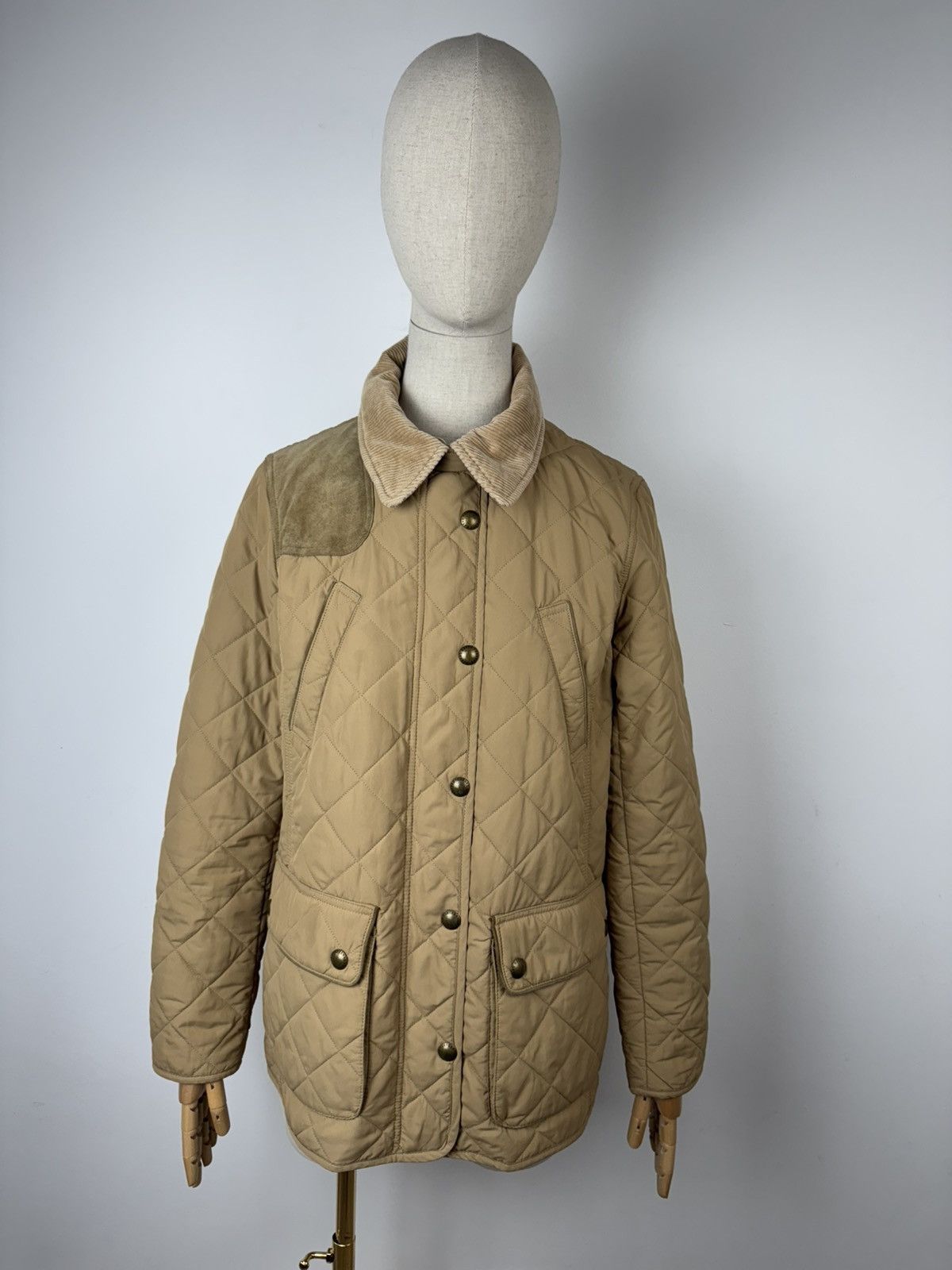 Lauren Ralph Lauren × Vintage Women’s Vintage Lauren Ralph Lauren Hunting Quilt Jacket Size L / US 10 / IT 46 - 1 Thumbnail