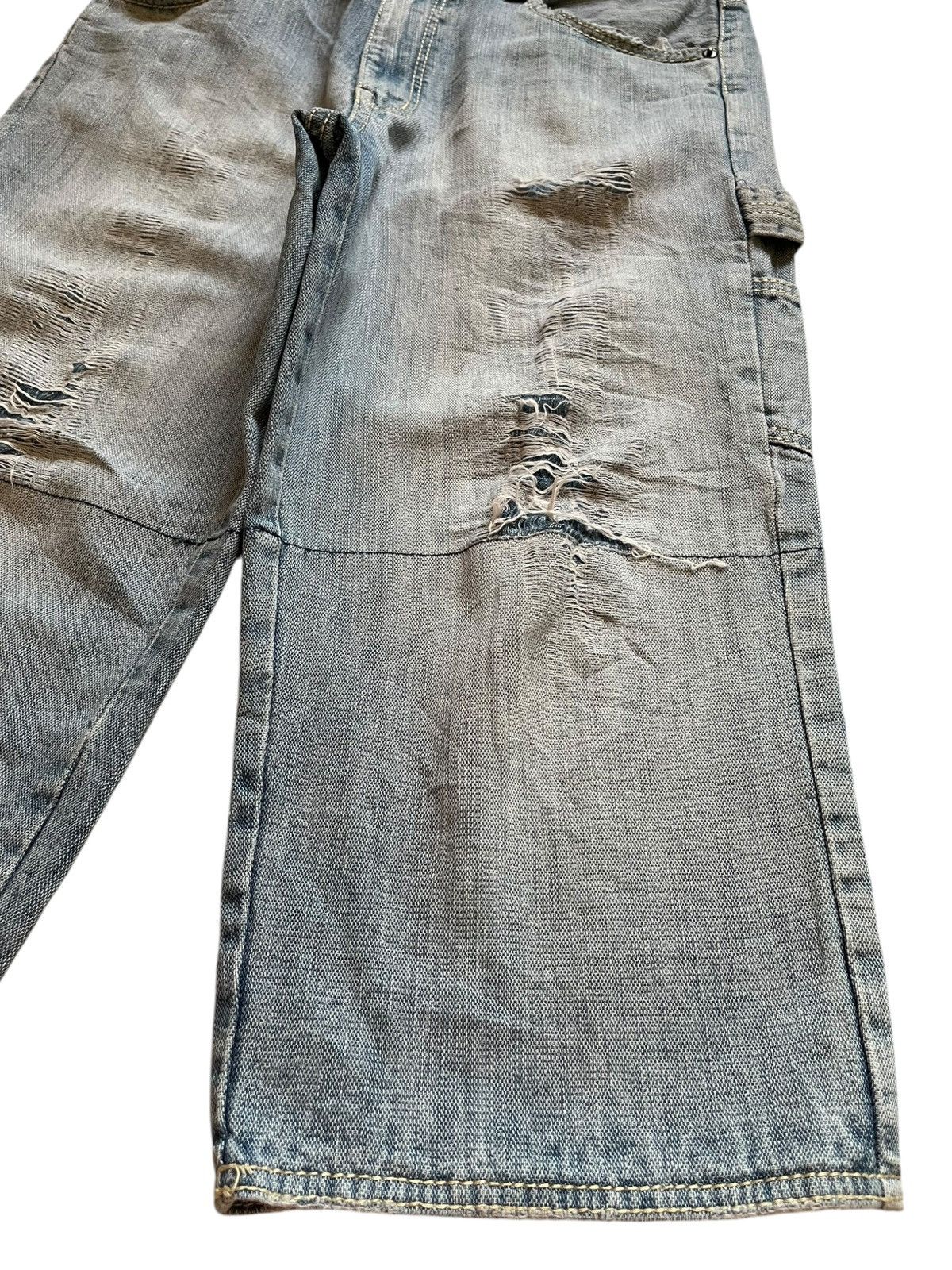 Japanese Brand Vintage Japanese Brand Baggy Carpenter Jean Shorts Size US 31 - 7 Thumbnail